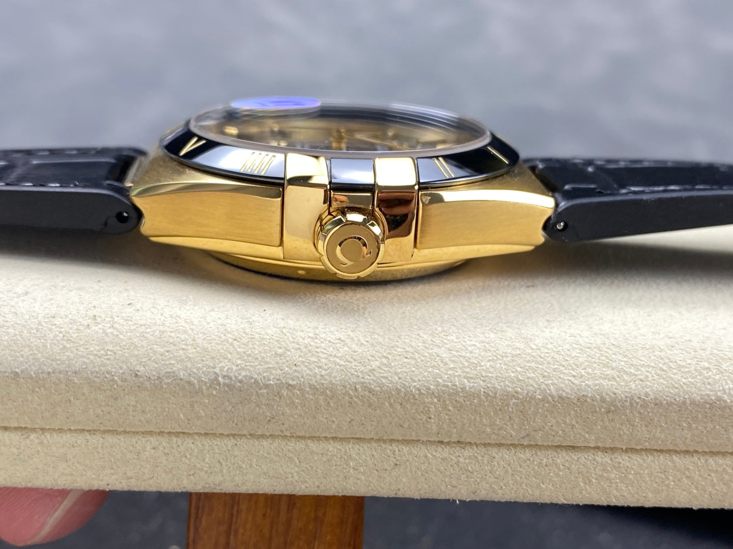 Omega Constellation Co-Axial Master Chronometer 41mm Watch Black Strap Black Dial
