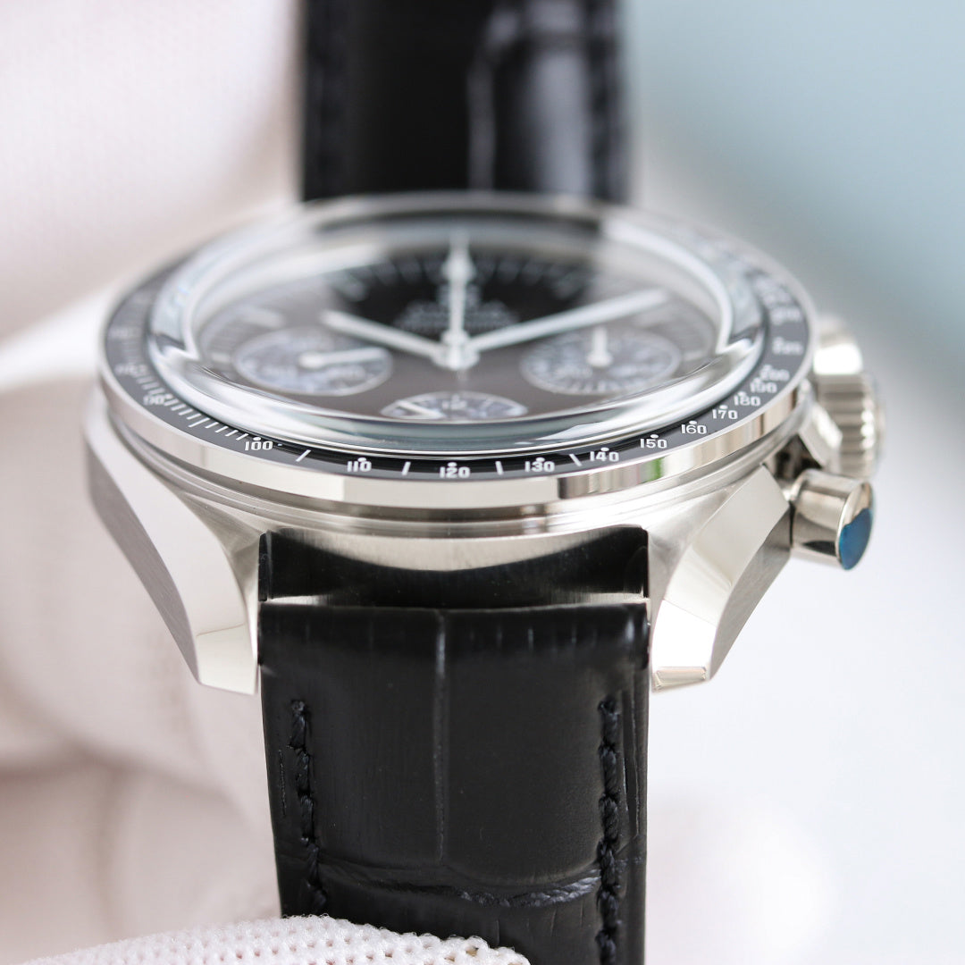 Omega Speedmaster Professional Moonwatch 42mm Black Leather Strap