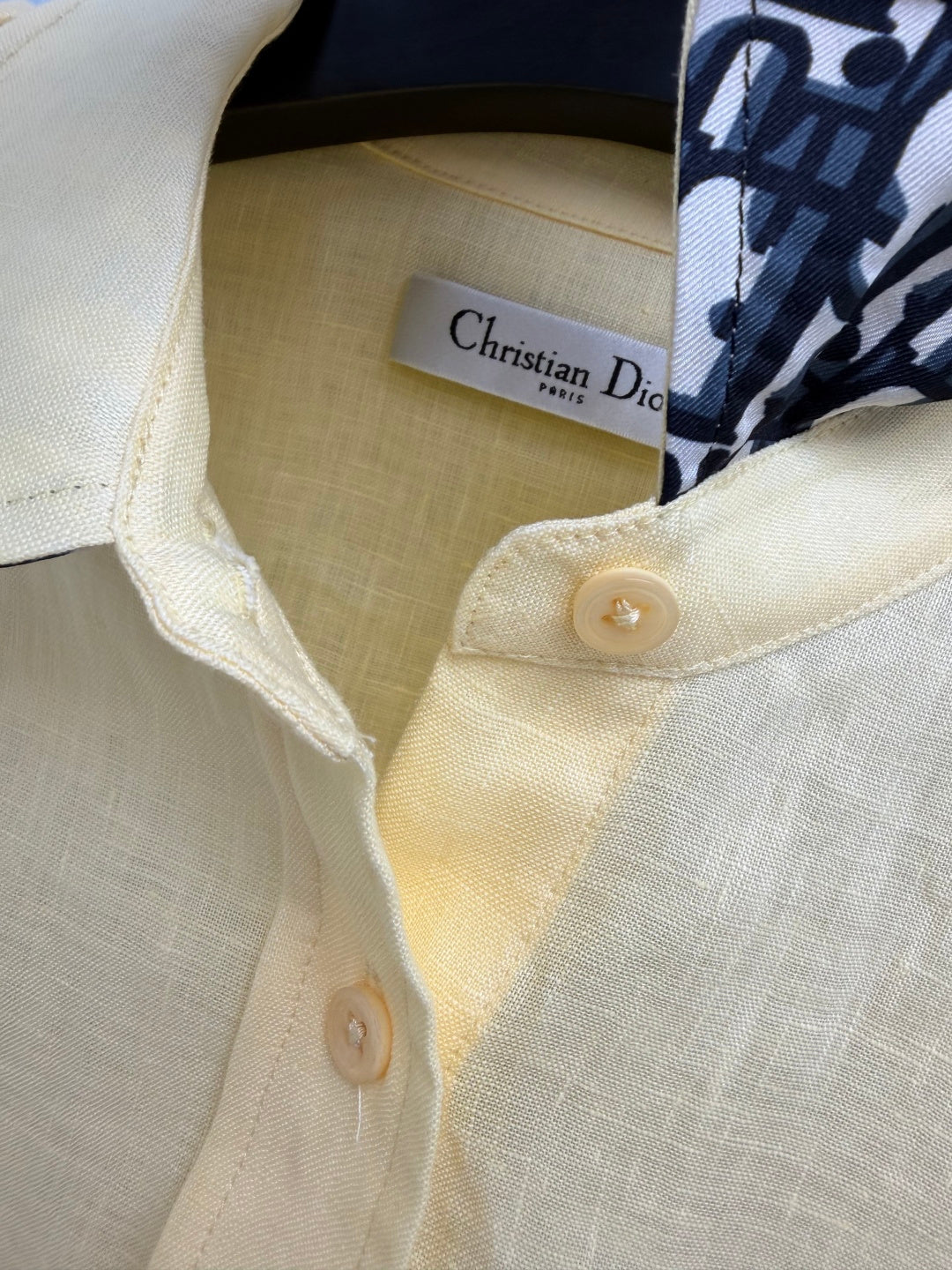 Dior 2026 Shirt and Shorts Casual Set Yellow Cotton 440646