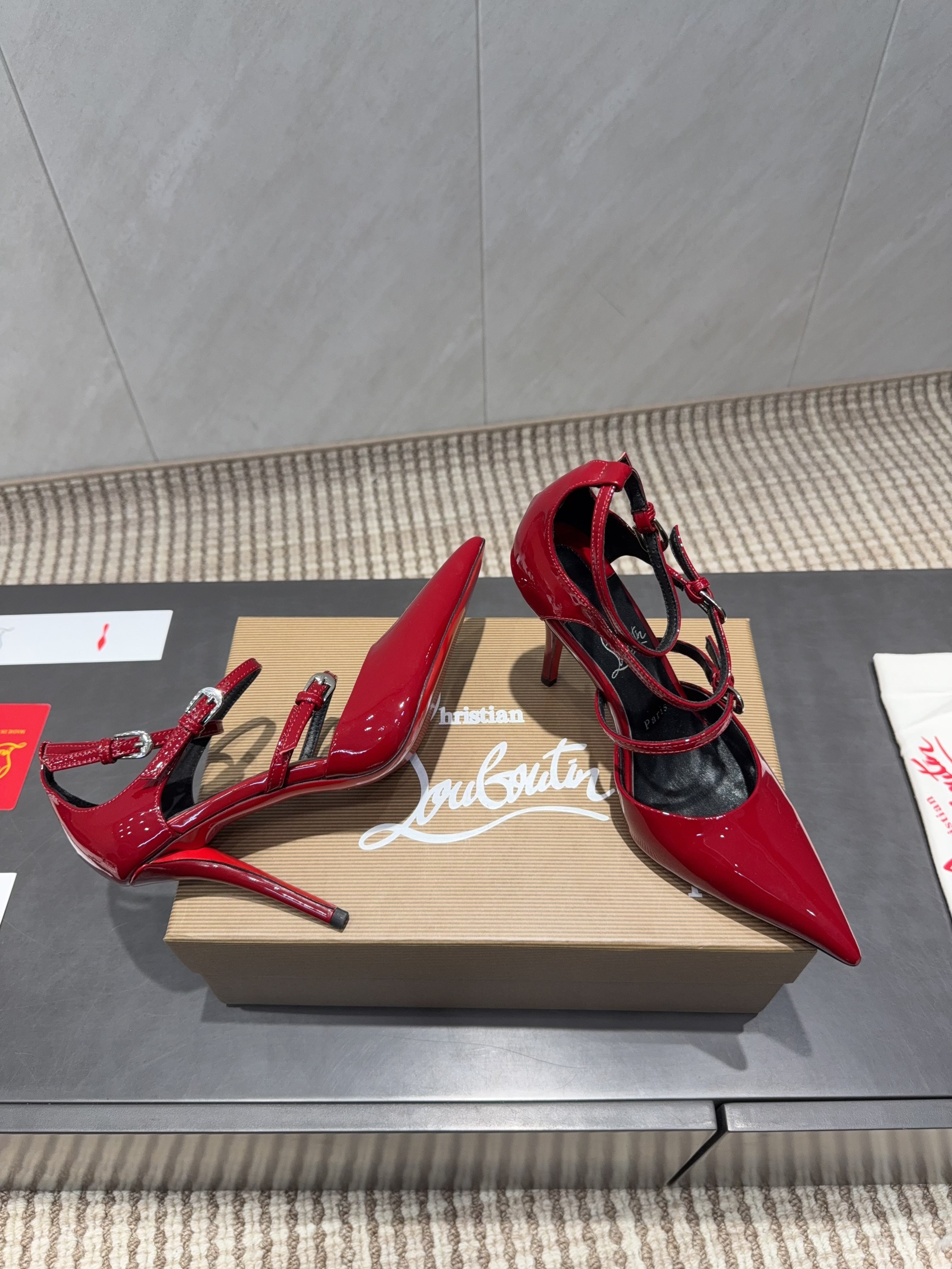 CL 26SS High Heel Pump 100 Red Patent Leather 613871