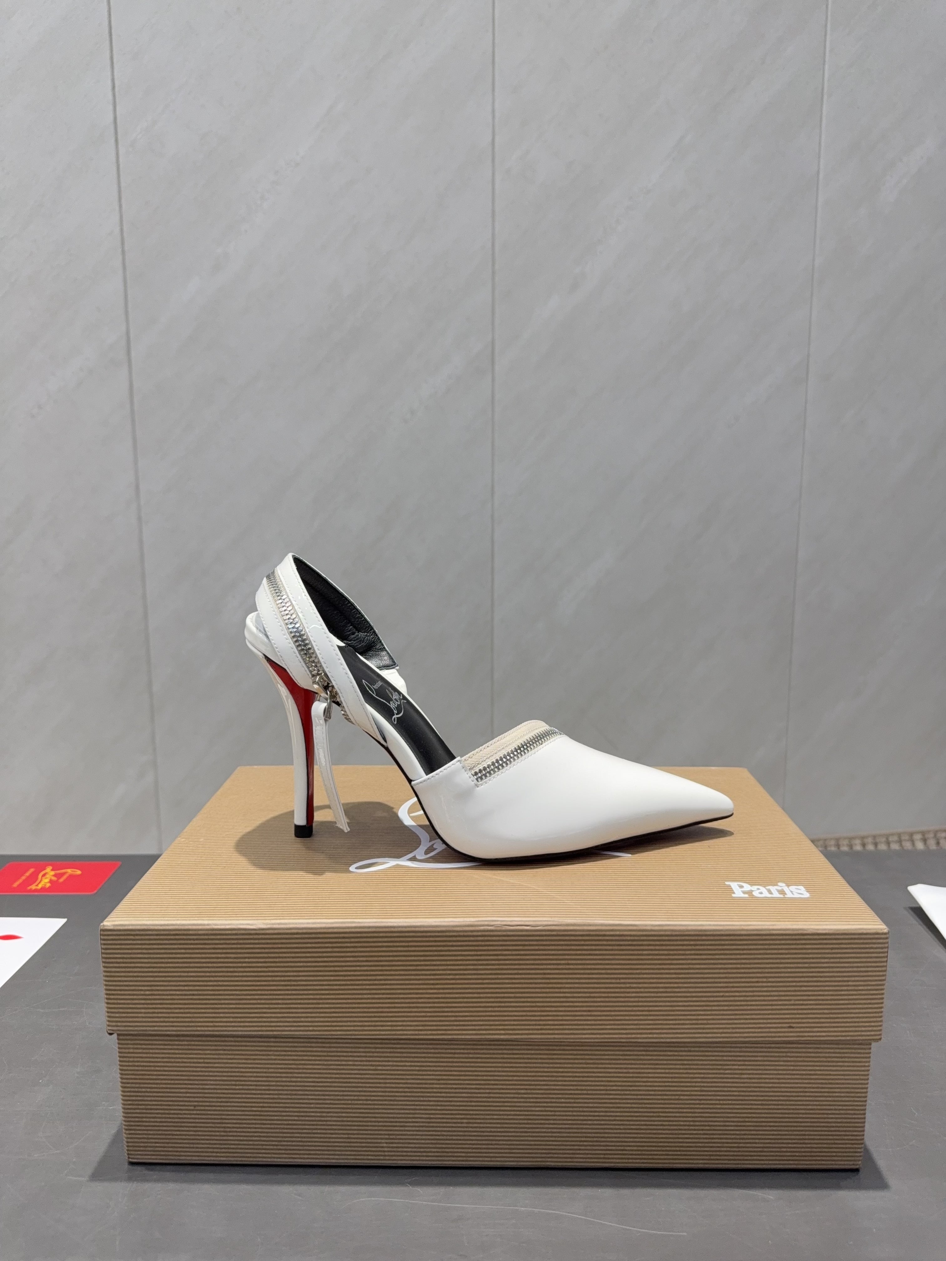 CL 26SS Slingback 100 White Patent Leather 613788