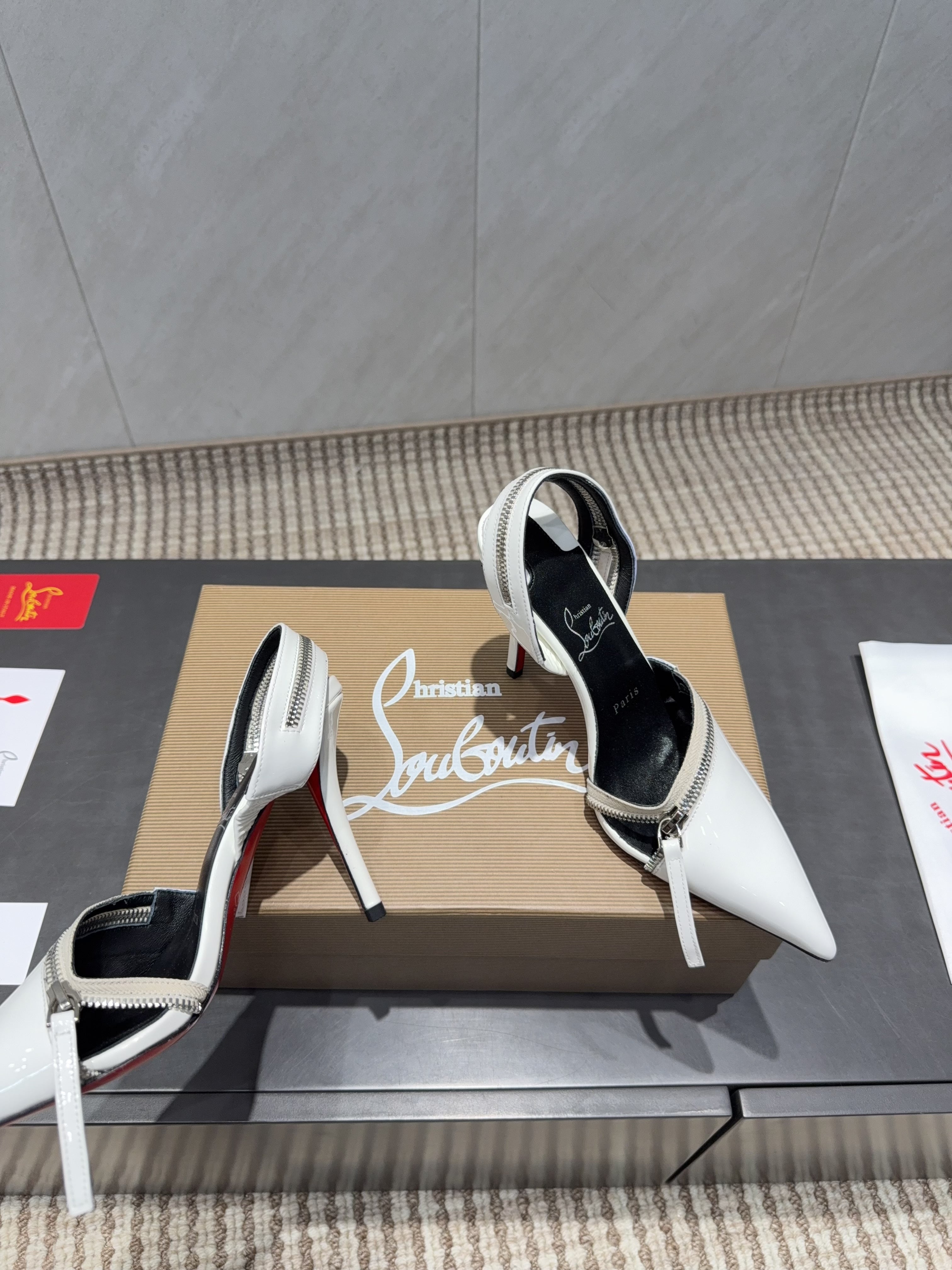 CL 26SS Slingback 100 White Patent Leather 613788