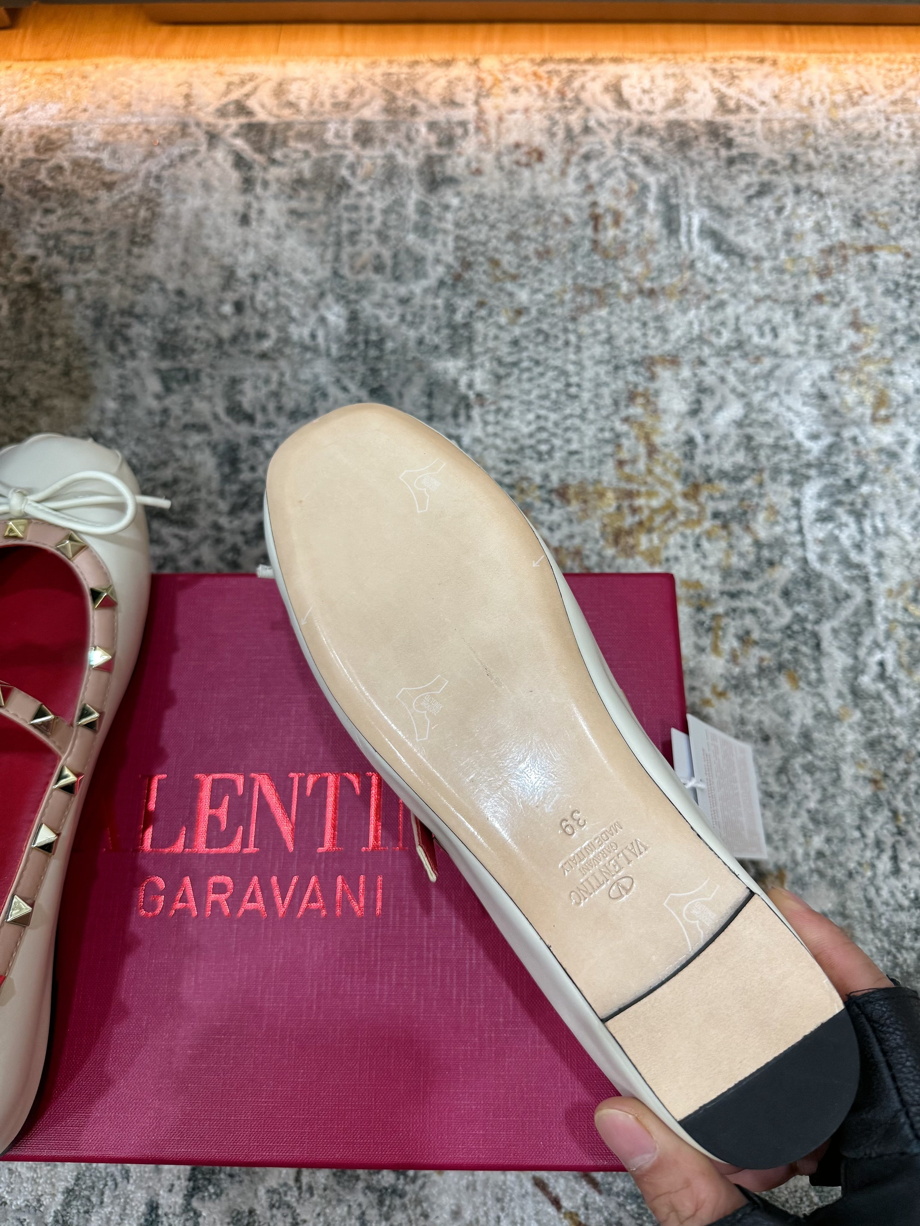 Valentino 2026 Rockstud Ballet Flat Patent Leather 881493
