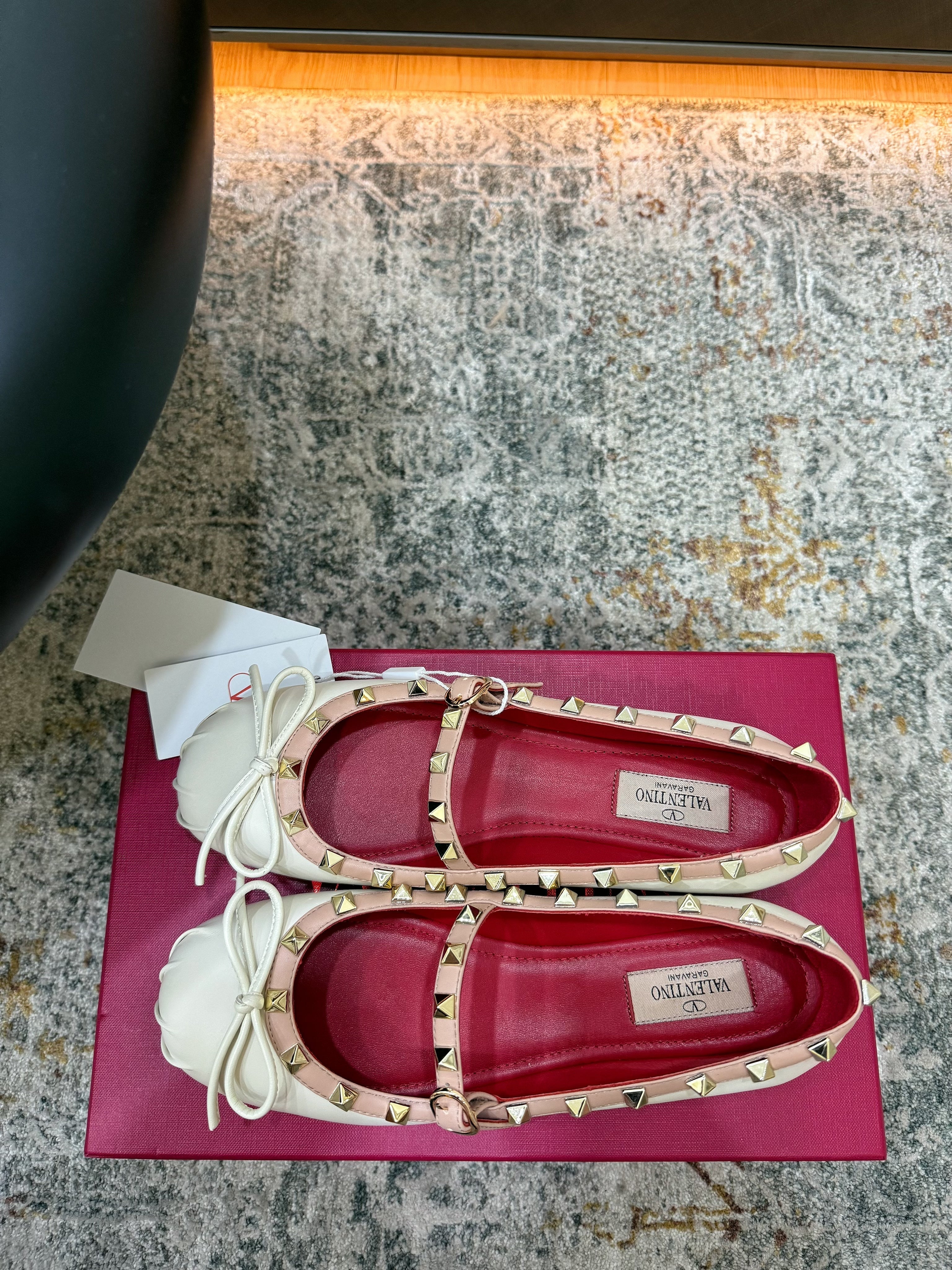 Valentino 2026 Rockstud Ballet Flat Patent Leather 881493