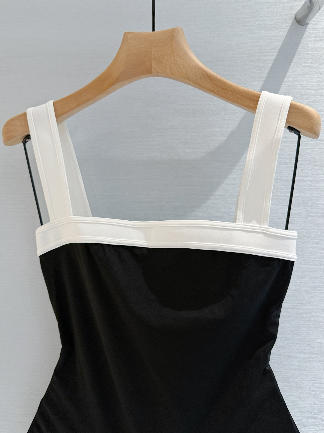 Chanel 2026 One-piece Swimsuit White mix Black Cotton 670043