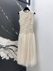 CD 25 Dress Cream White Tulle Fabric