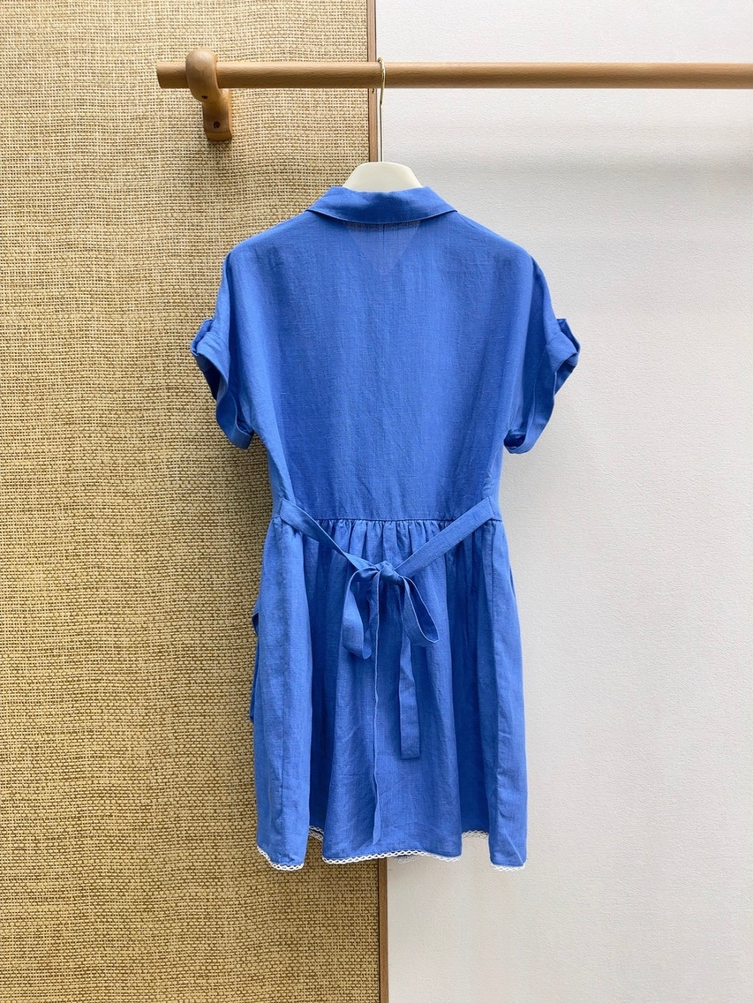 Miumiu 2026 Workwear Pocket Shirt Dress Cotton 514120