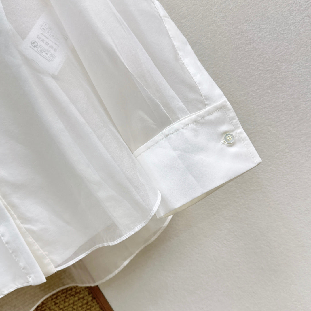 Dior 2026 Ruffle Shirt Tulle 571406