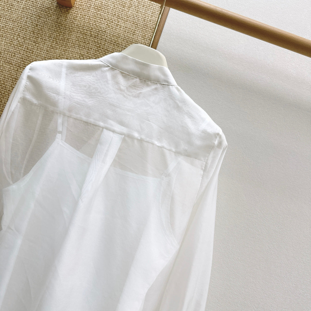 Dior 2026 Ruffle Shirt Tulle 571406