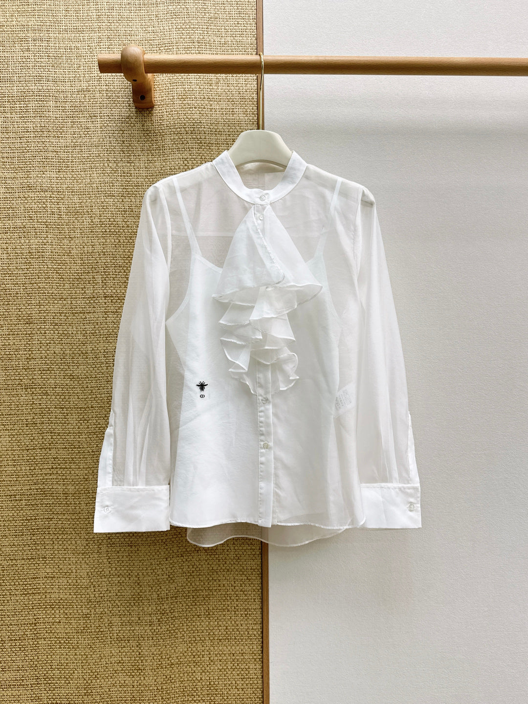 Dior 2026 Ruffle Shirt Tulle 571406