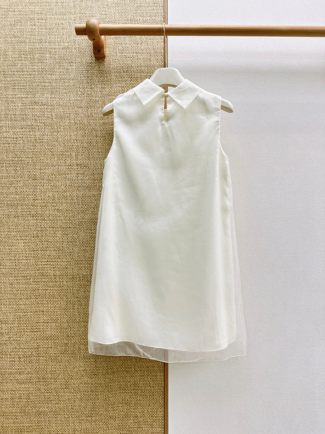 MiuMiu 2026 Sleeveless  Dress Voile 645313