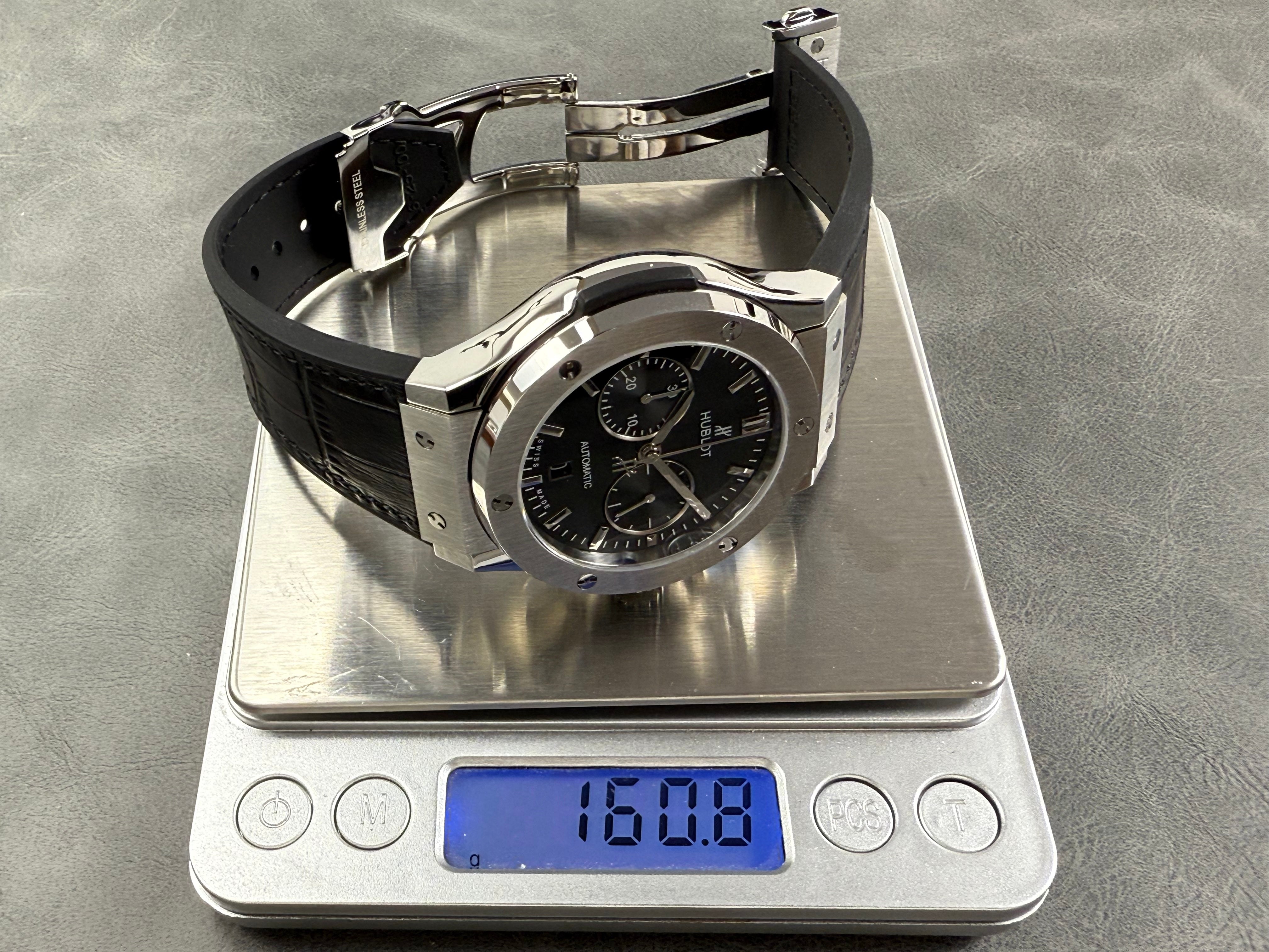Hublot Classic Fusion Chronograph Black Dial Titanium 45mm Watch