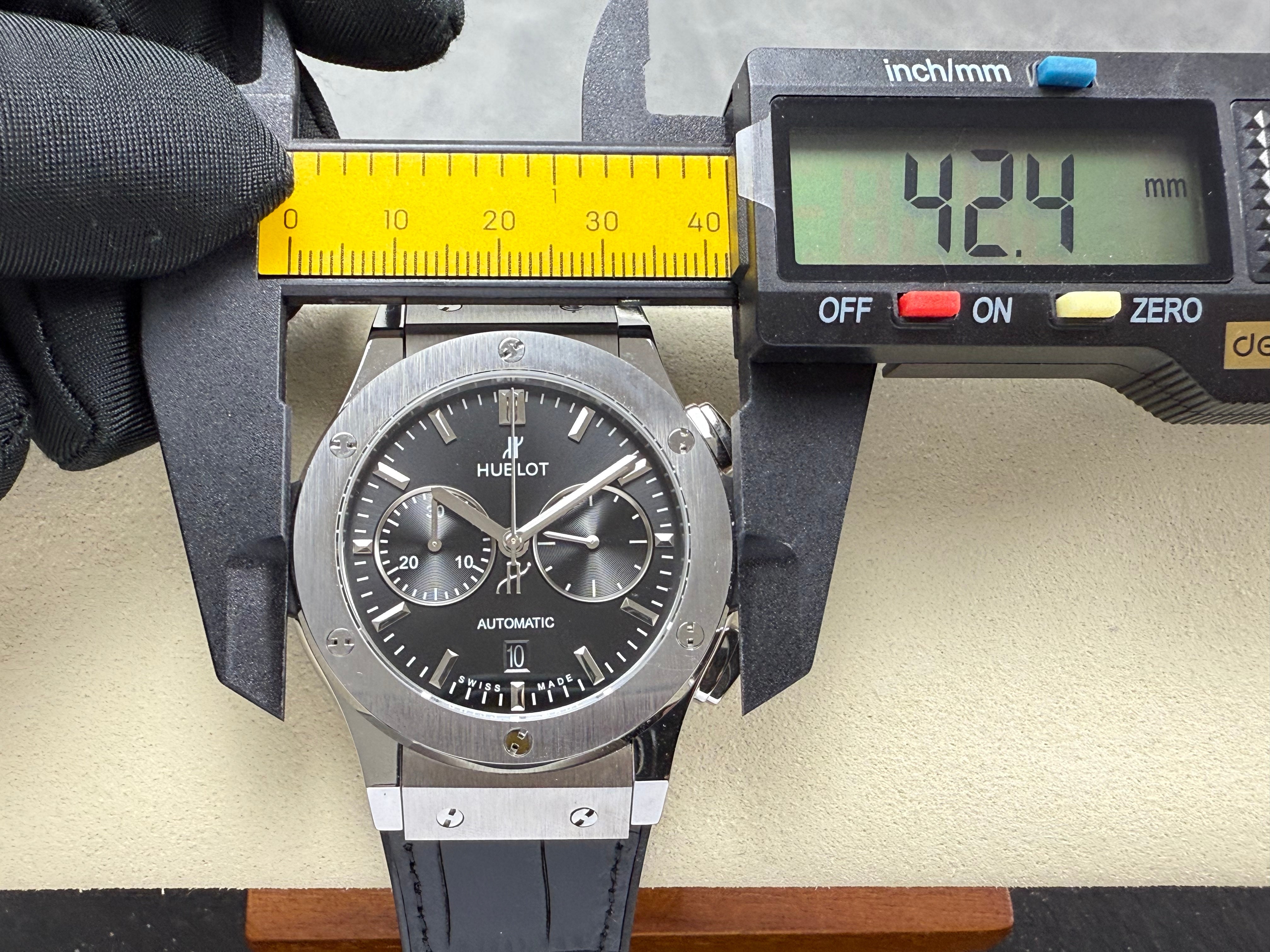 Hublot Classic Fusion Chronograph Black Dial Titanium 45mm Watch