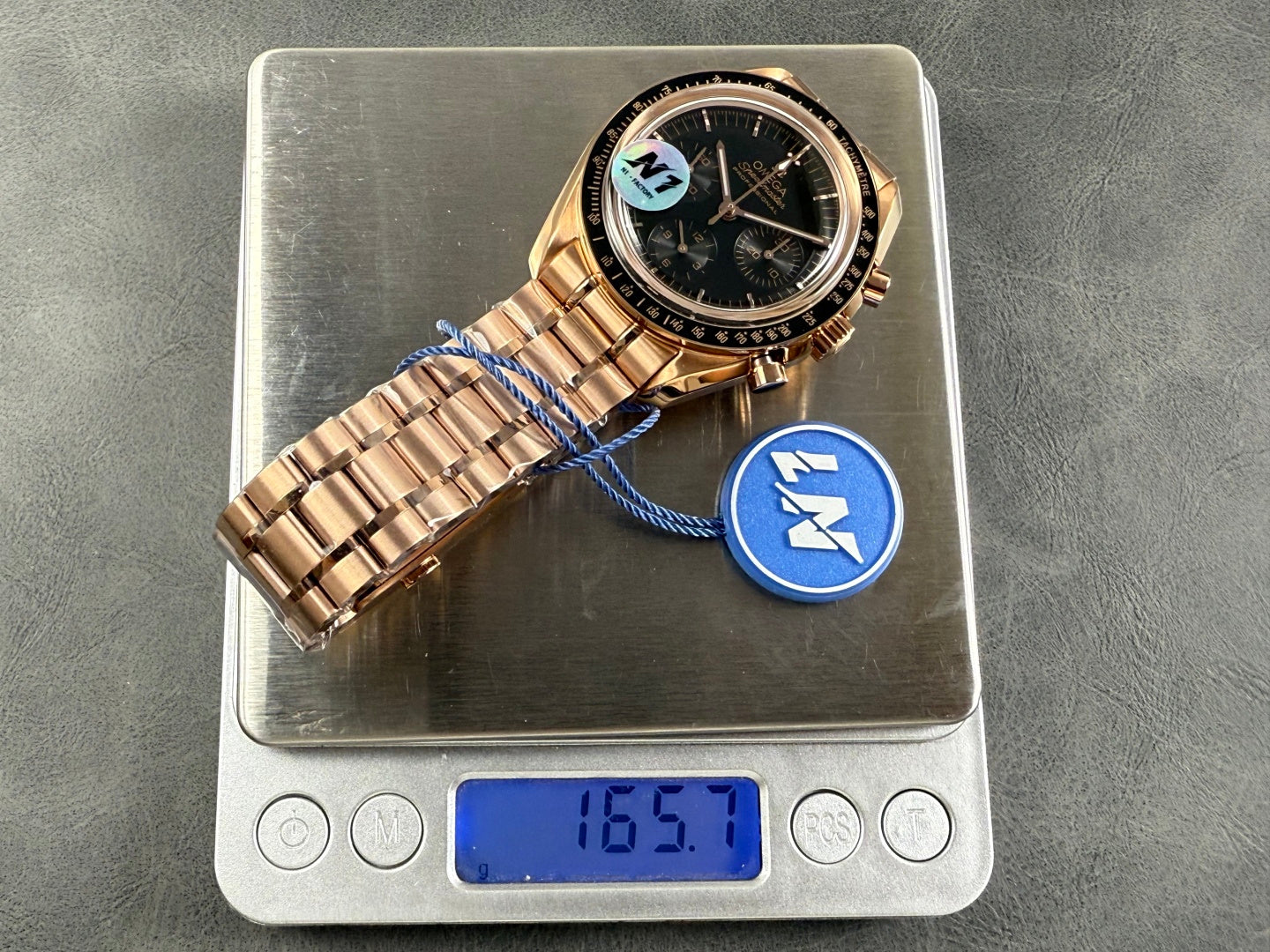 Omega Speedmaster Professional Moonwatch 42mm Rose Gold Black Dial 233474