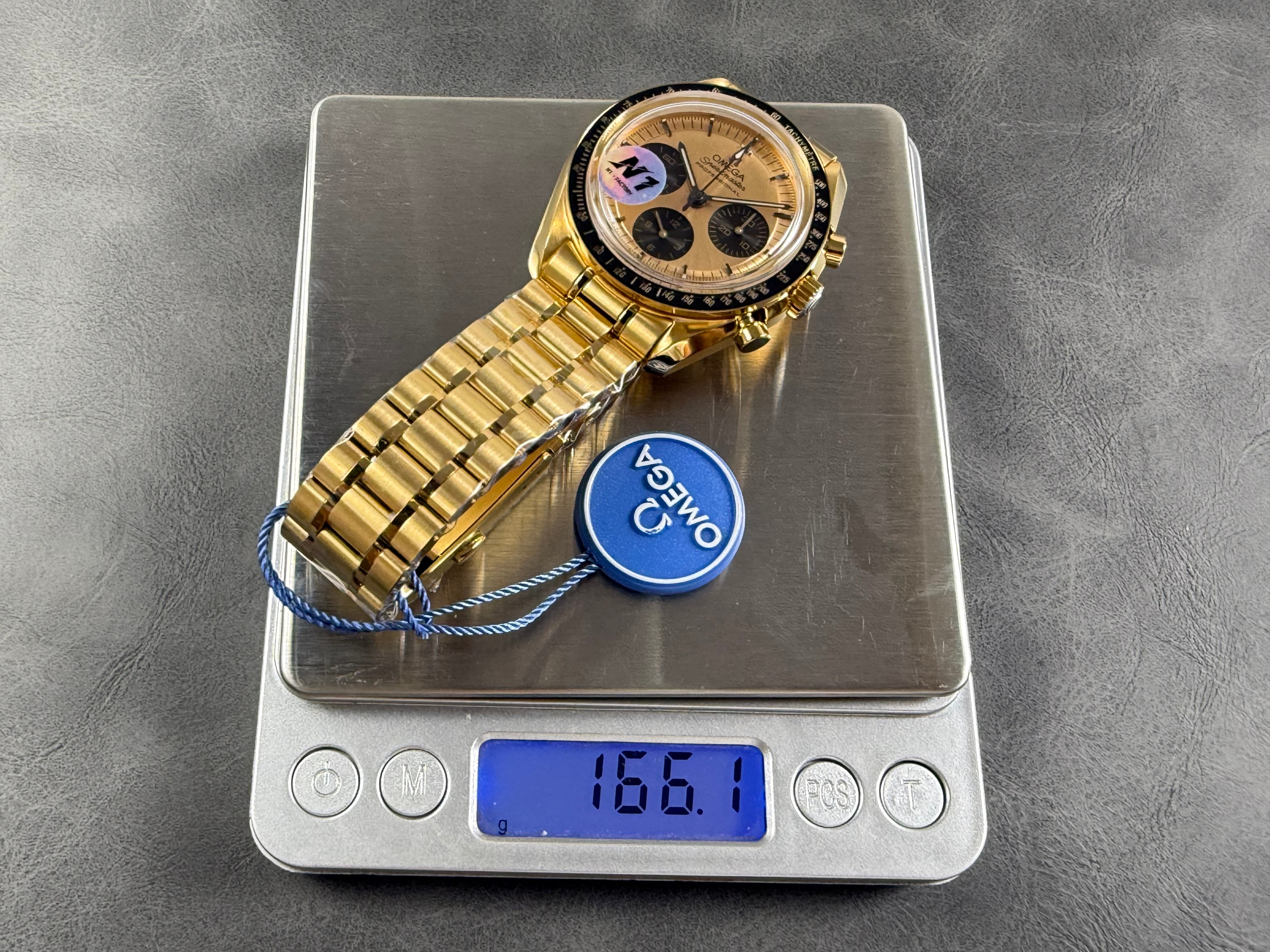 Omega Speedmaster Professional Moonwatch 42mm Yellow Gold Black Dial 233472