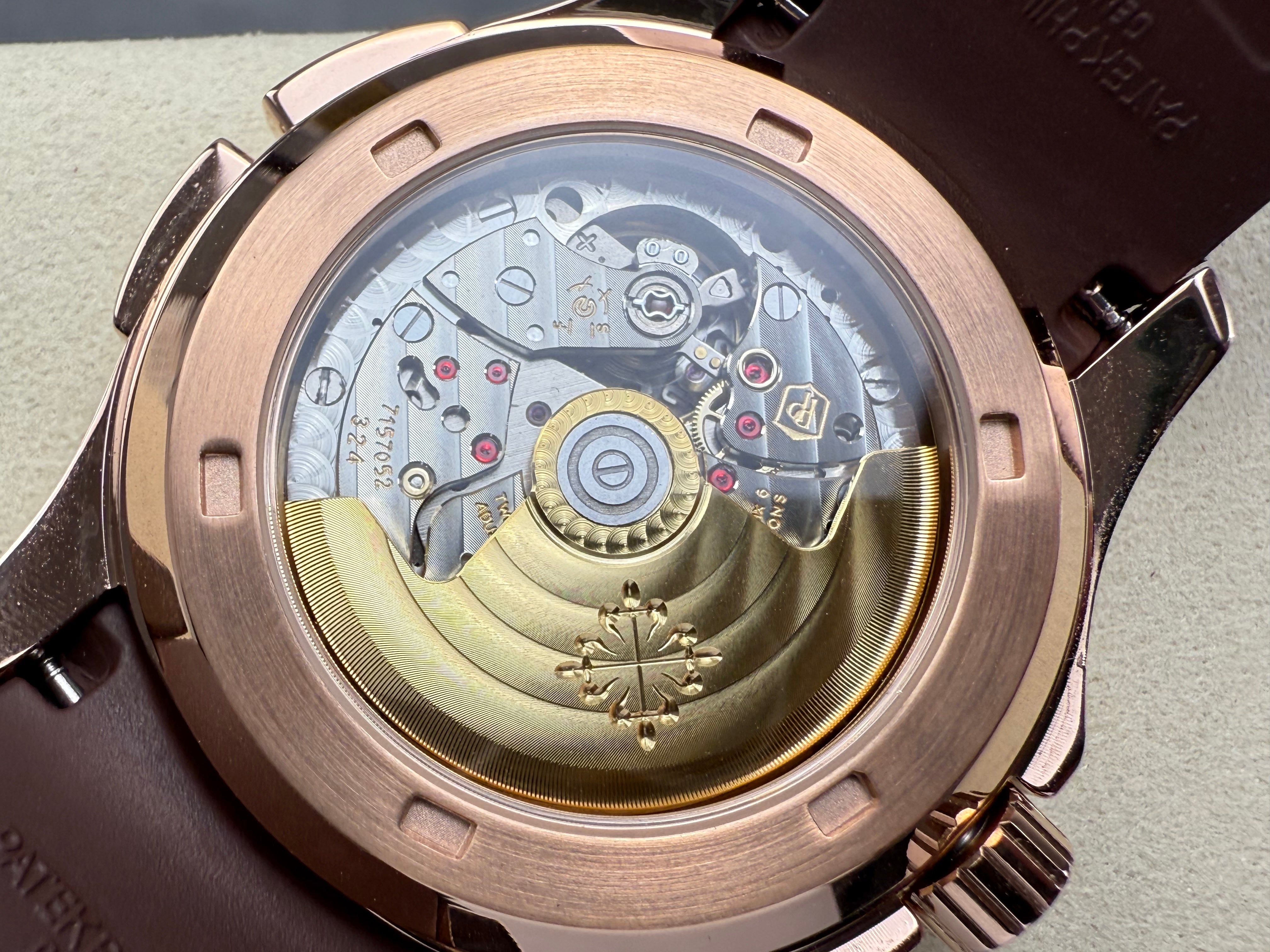 Patek Philippe Aquanaut Travel Time 40mm Brown Dial Rose Gold Case