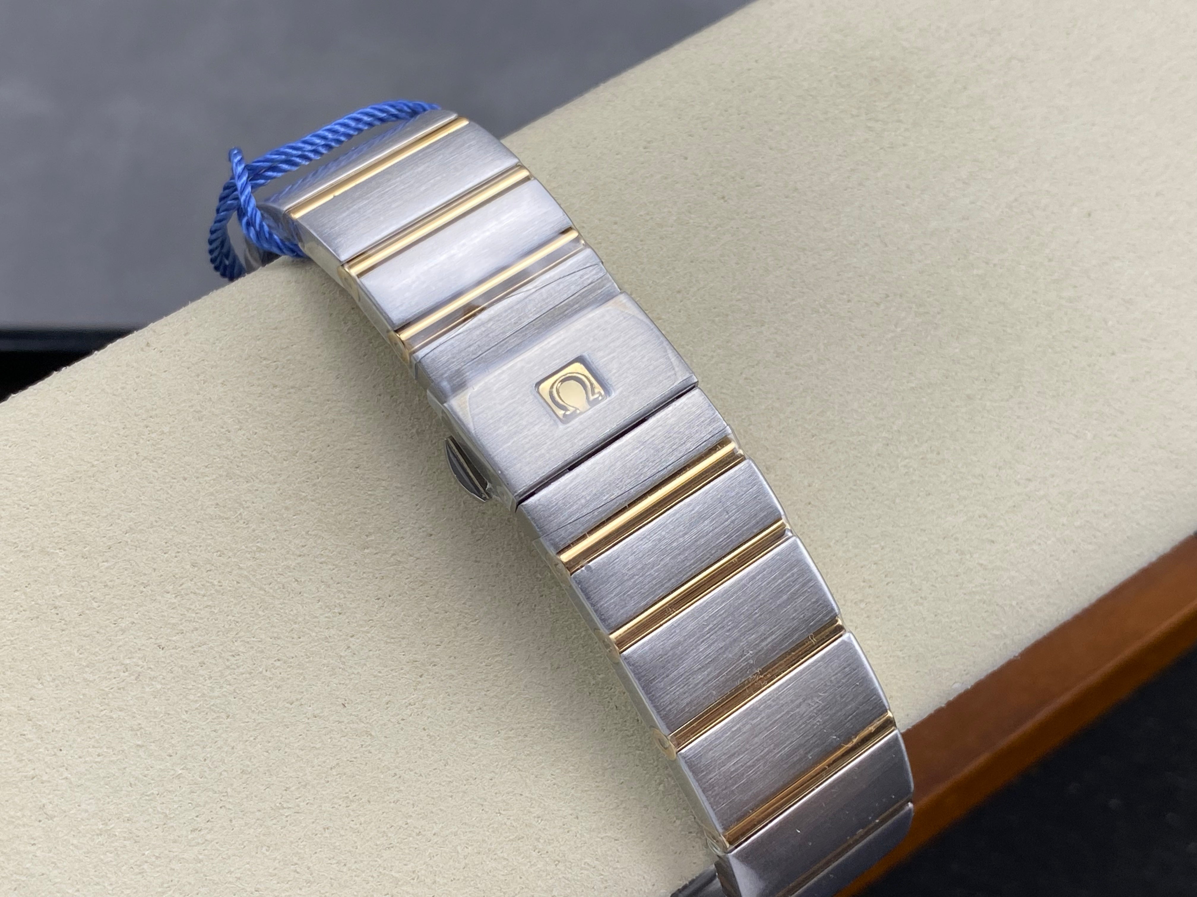 Omega Constellation Co-Axial Chronometer 38mm Gold Steel Case Yellow Dial
