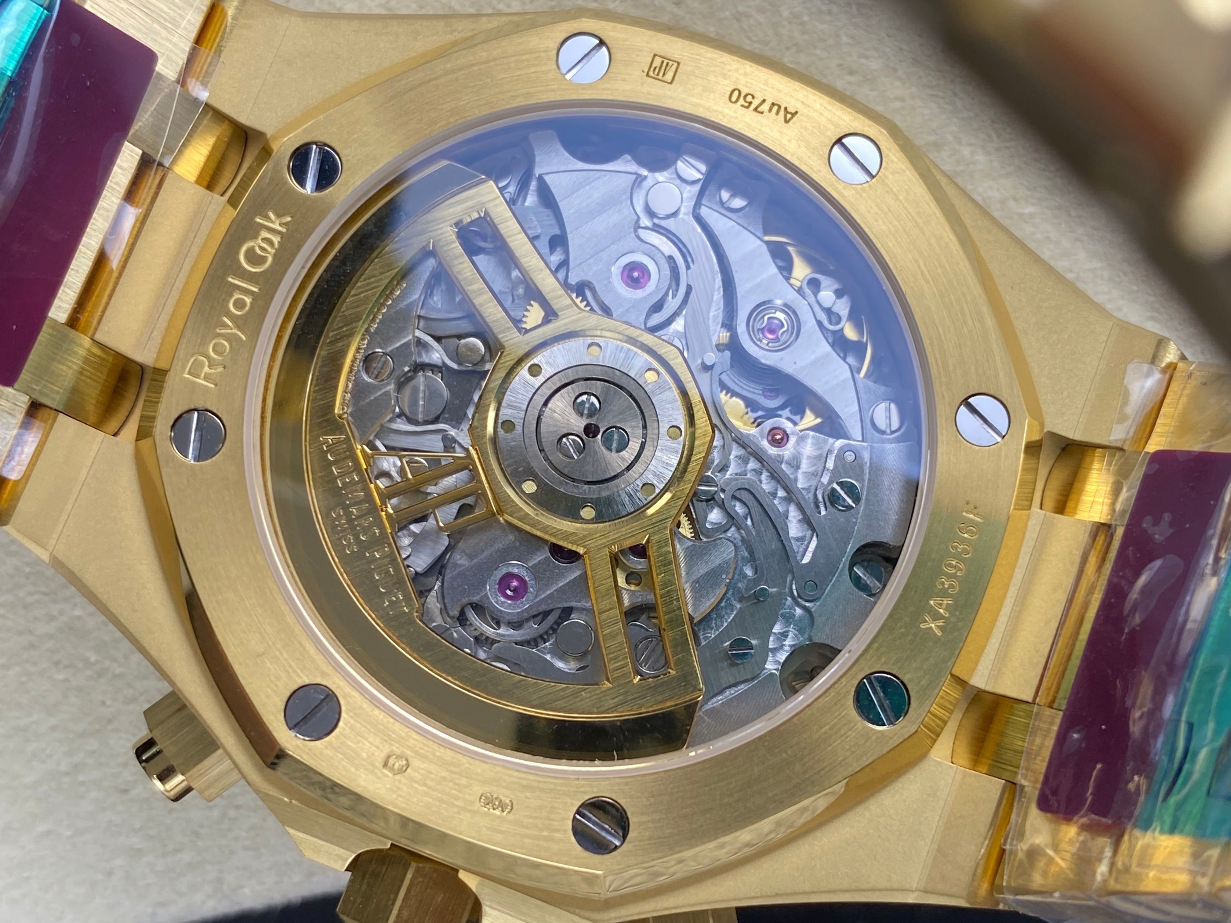 Audemars Piguet Royal Oak Chronograph 41mm Gold Case Gold Black Dial