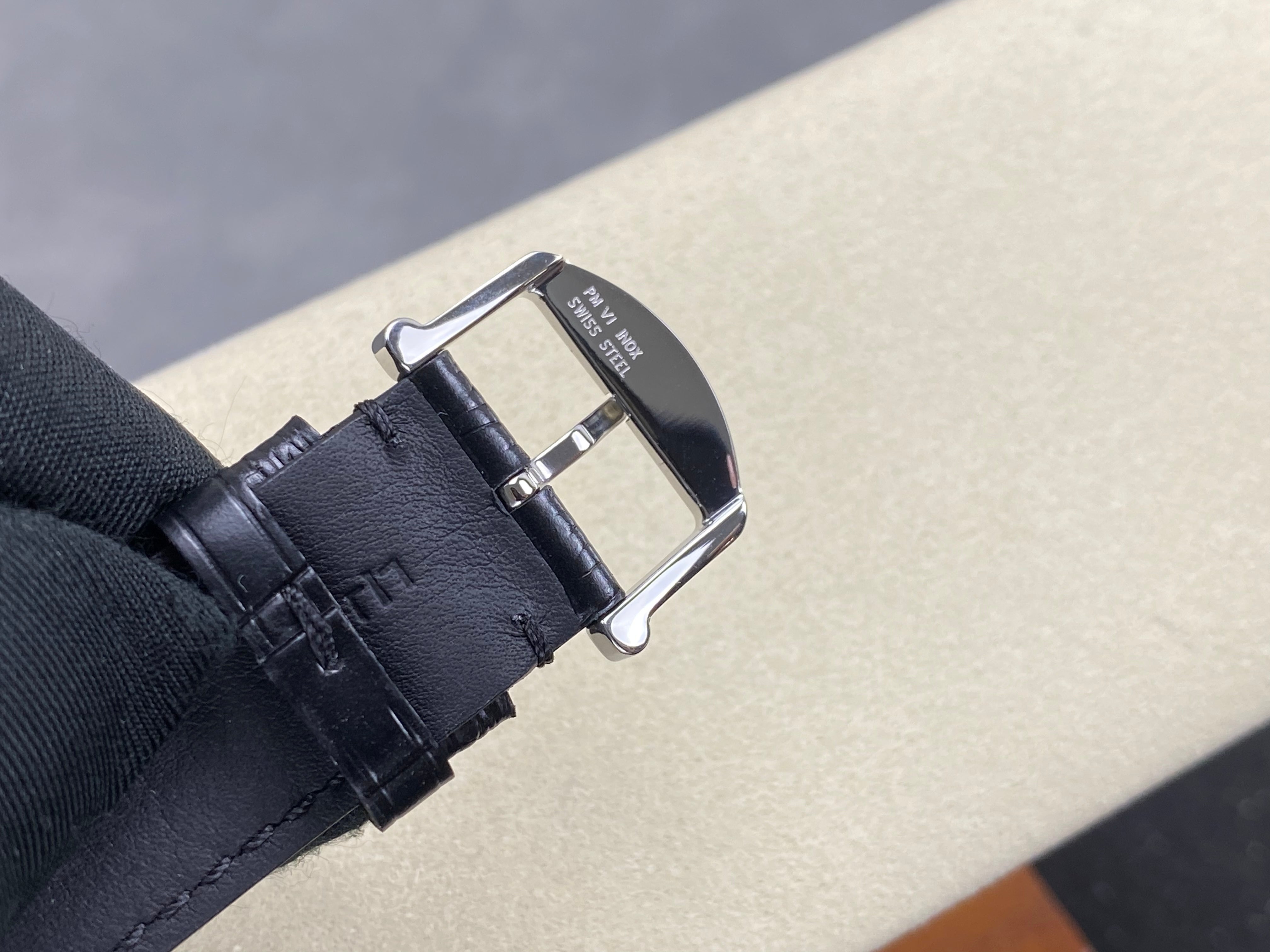 IWC Portofino 41mm Cream Dial Black Leather Strap