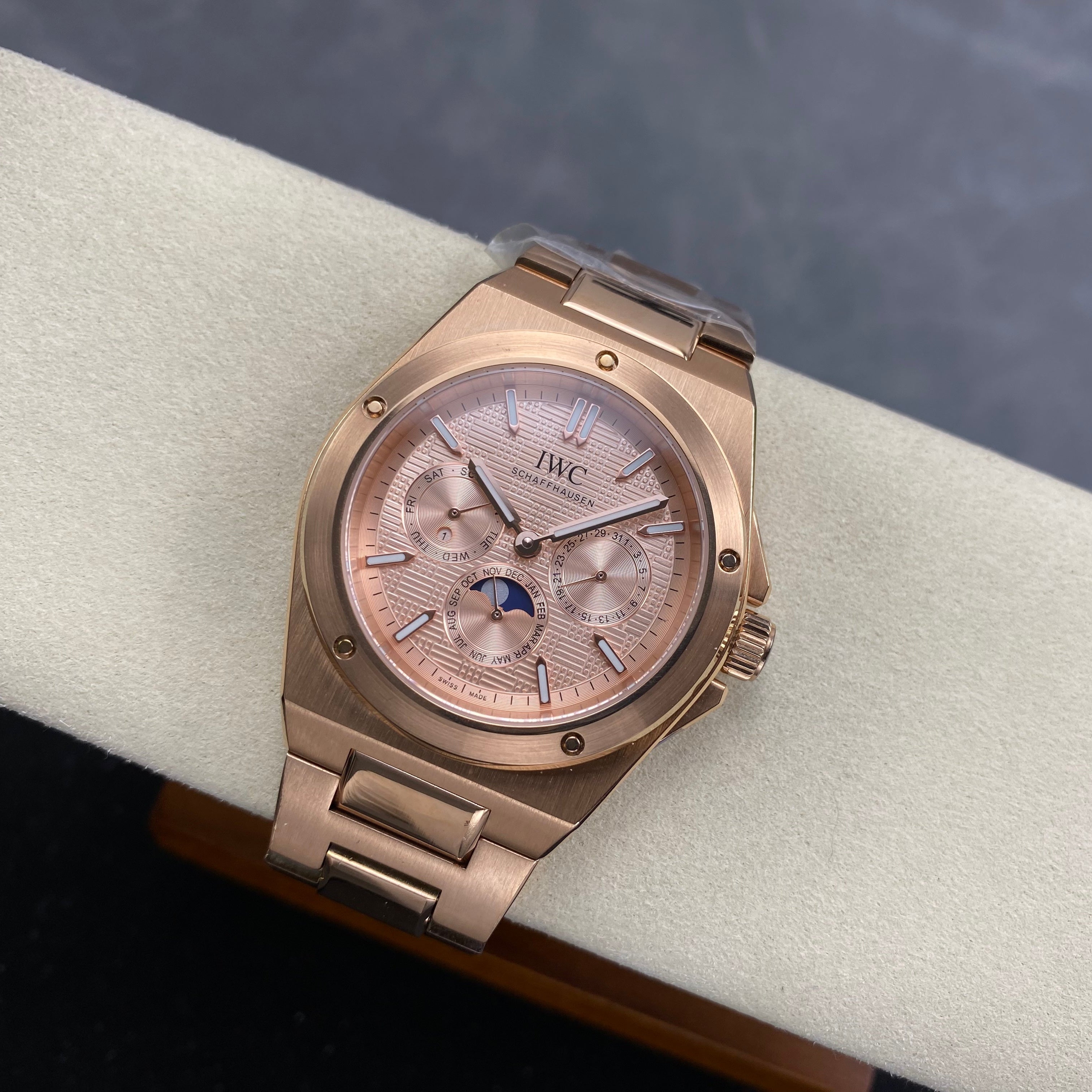 IWC Ingenieur Perpetual Calendar 41 Pink Gold Case