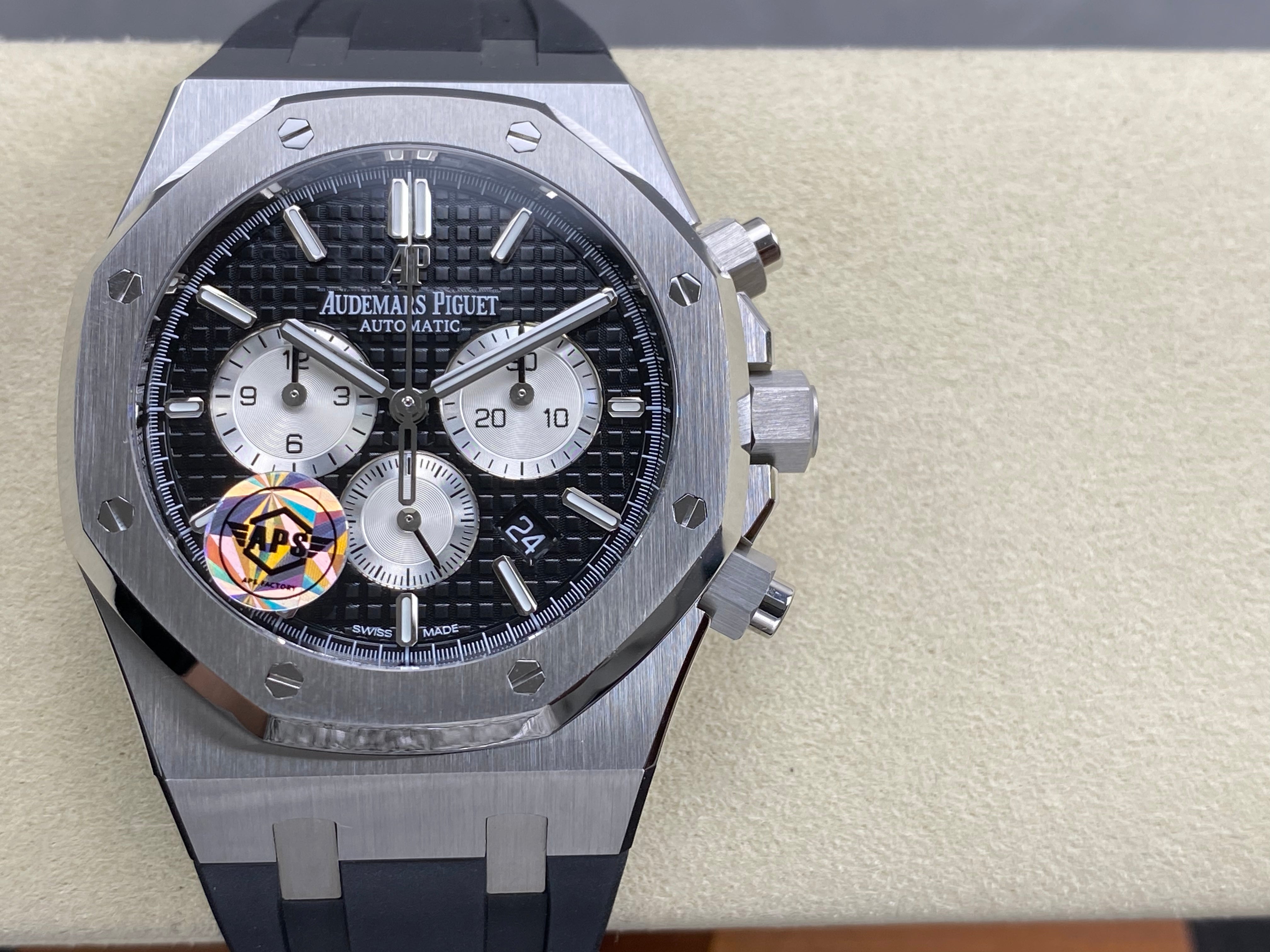 Audemars Piguet Royal Oak Chronograph 41mm Black White Dial