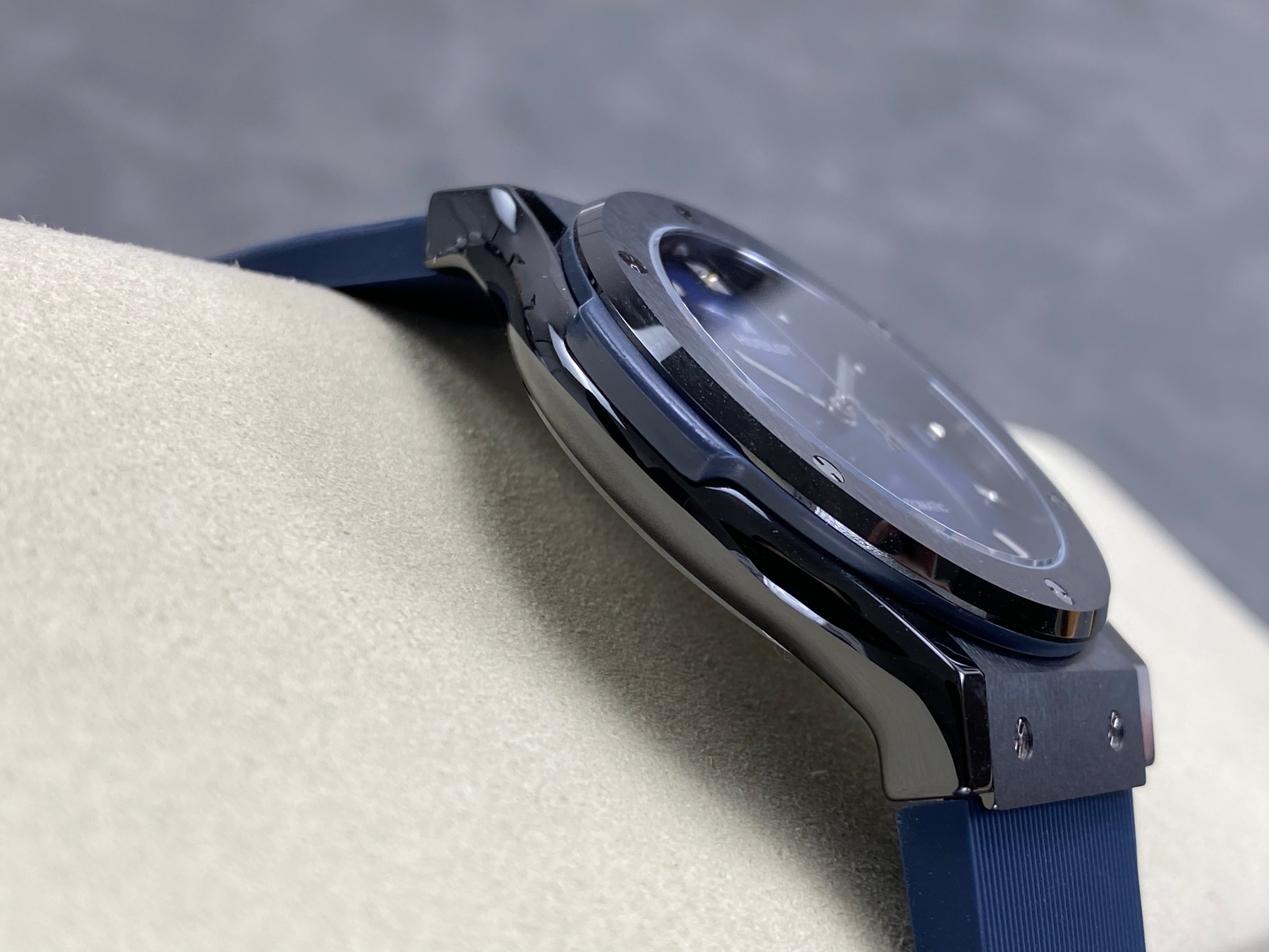 Hublot Classic Fusion Blue 42mm Blue Dial Rubber Strap