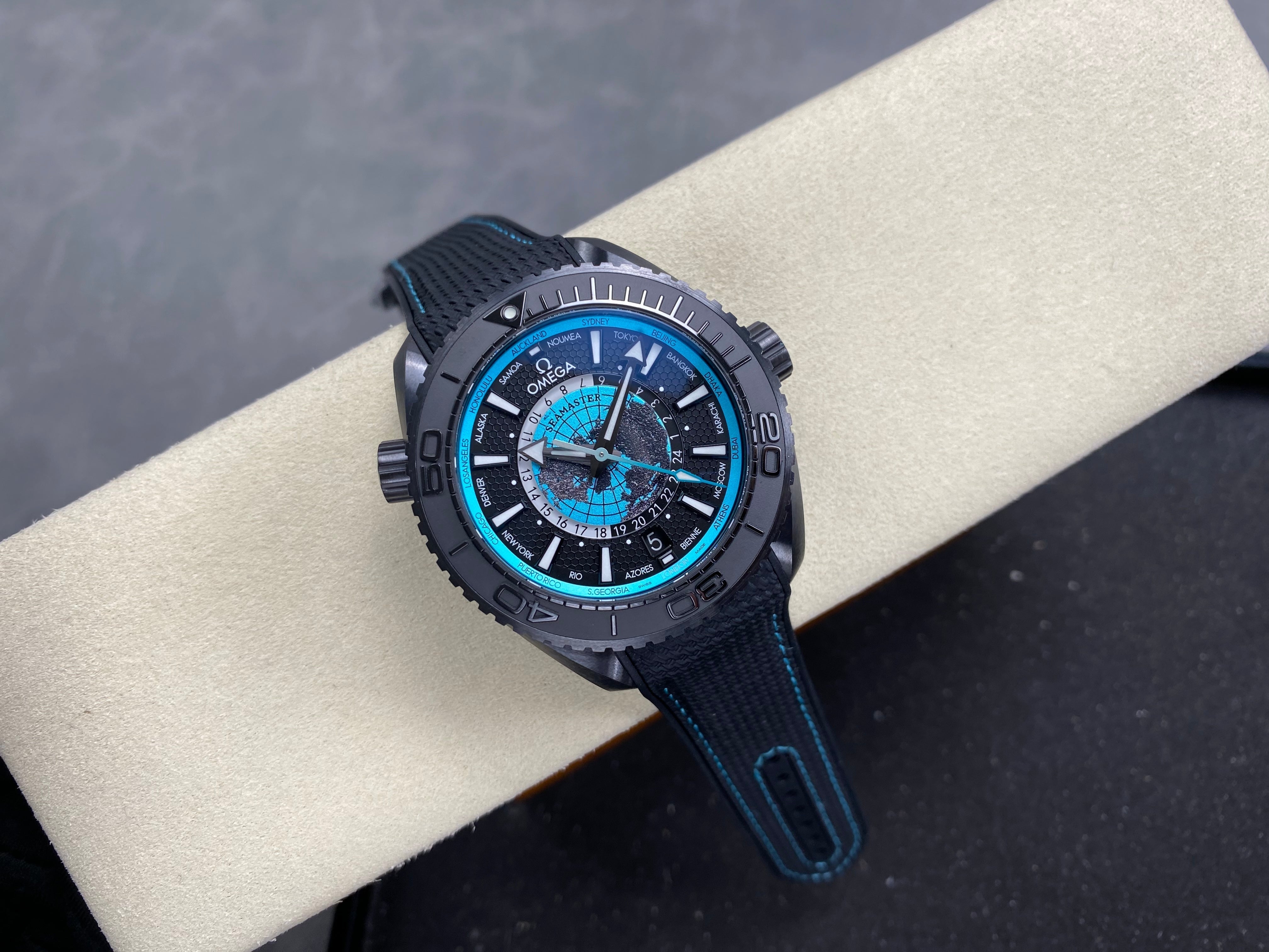 Omega Seamaster Planet Ocean Worldtimer 44mm Watch