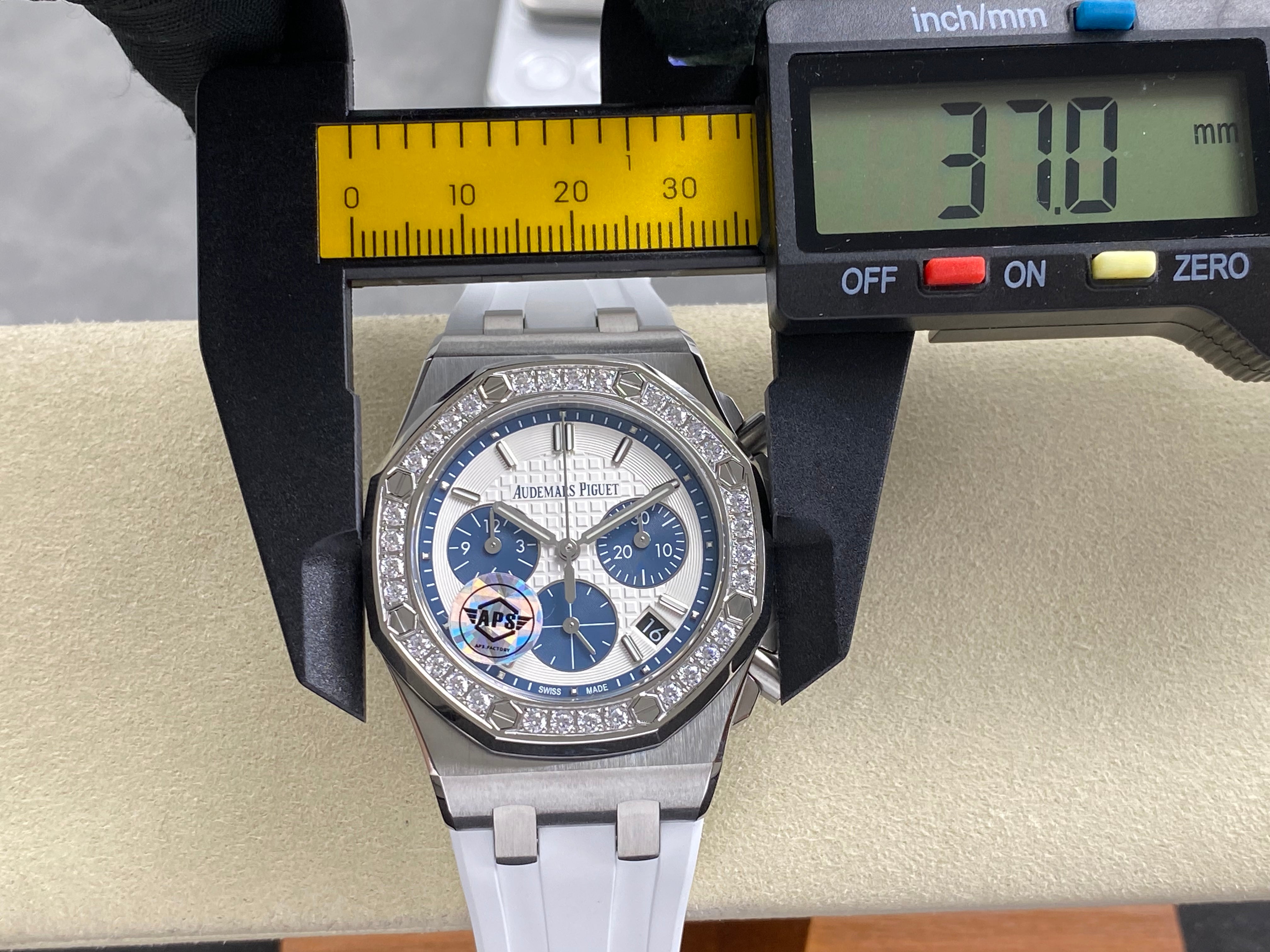 Audemars Piguet Royal Oak Chronograph 37mm White Blue Dial