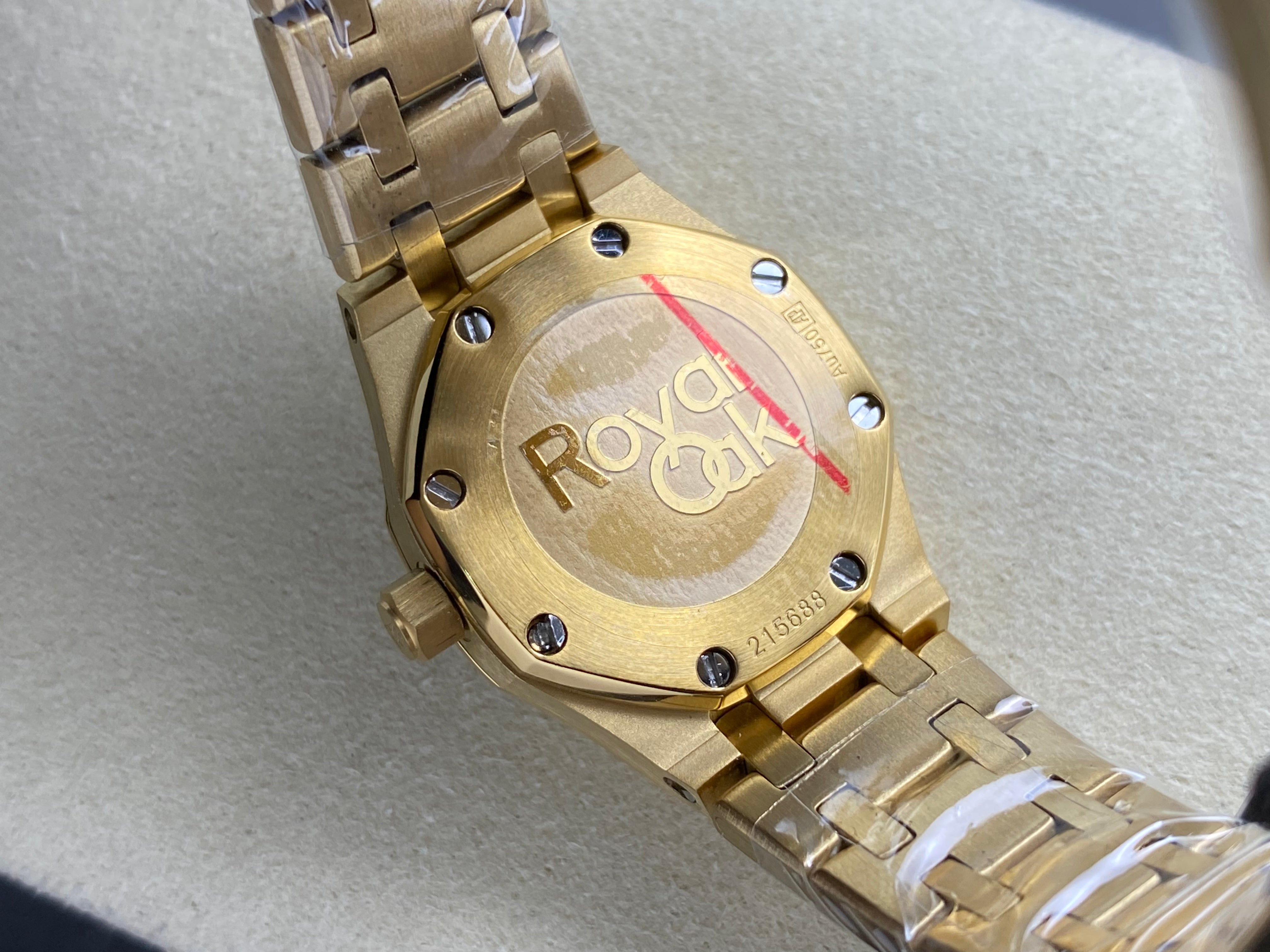 Audemars Piguet Royal Oak Lady 23mm Gold Case Mop Dial