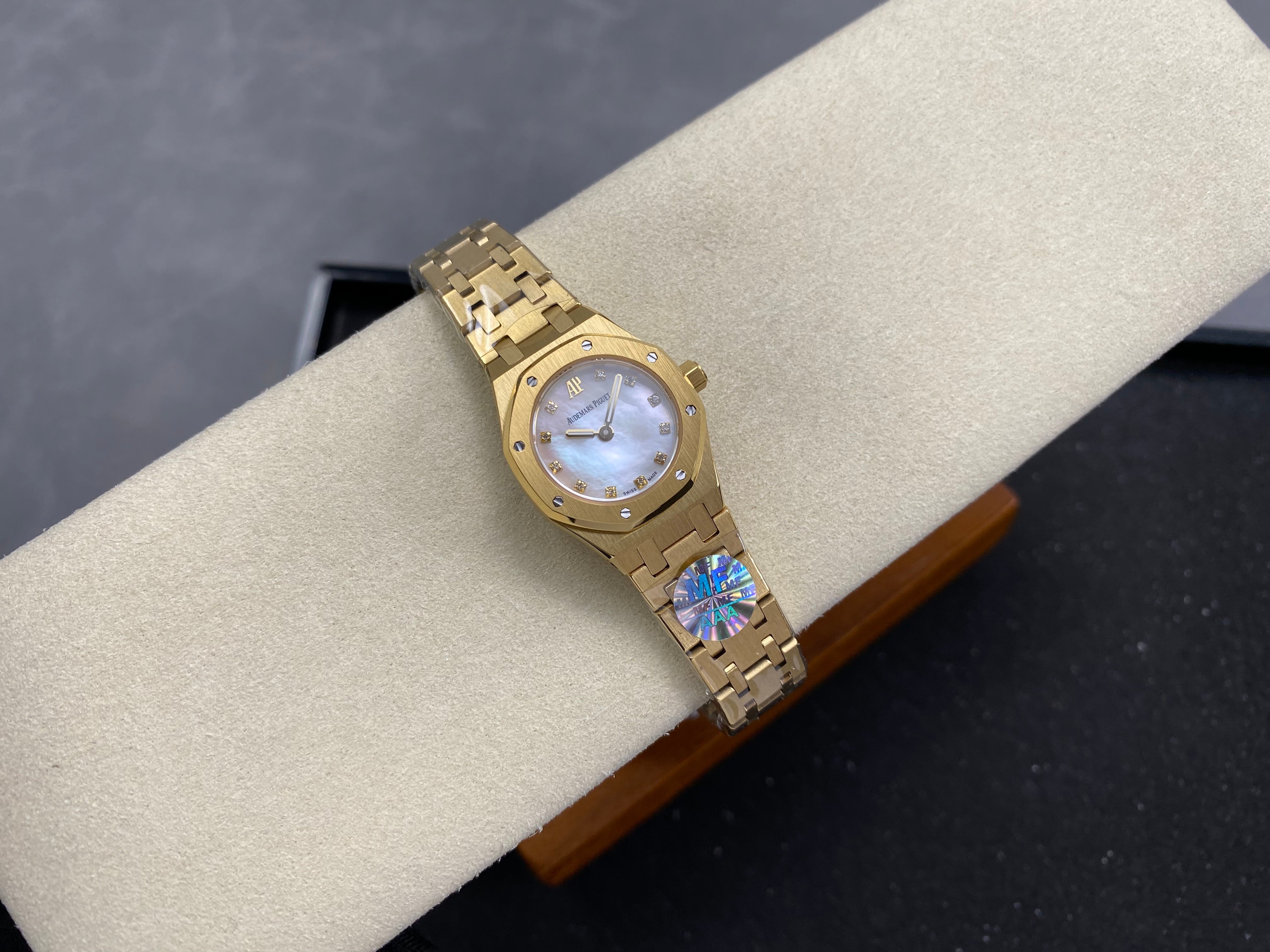 Audemars Piguet Royal Oak 23mm White Dial Gold Case