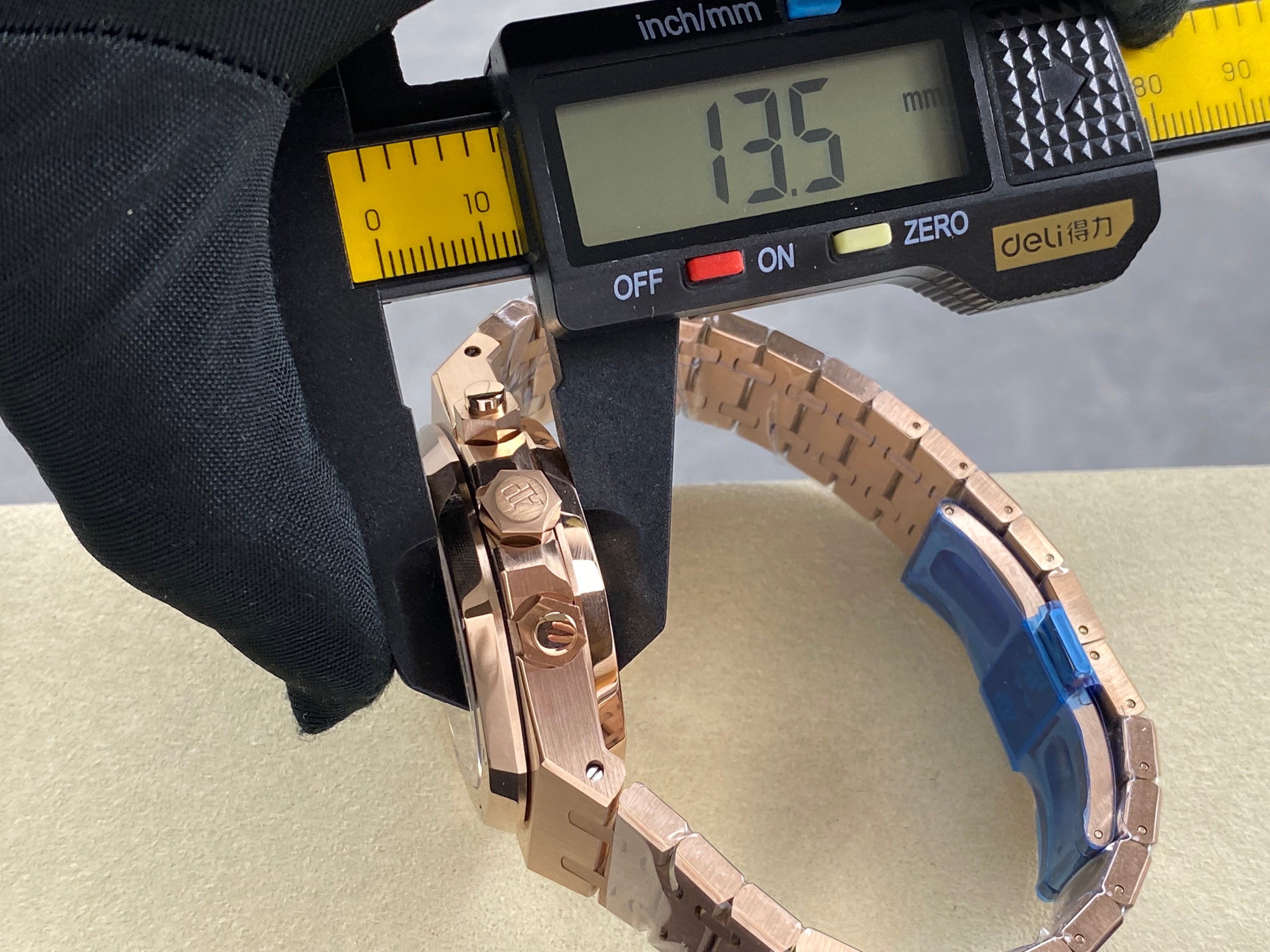 Audemars Piguet Royal Oak Chronograph Rose Gold Black Dial