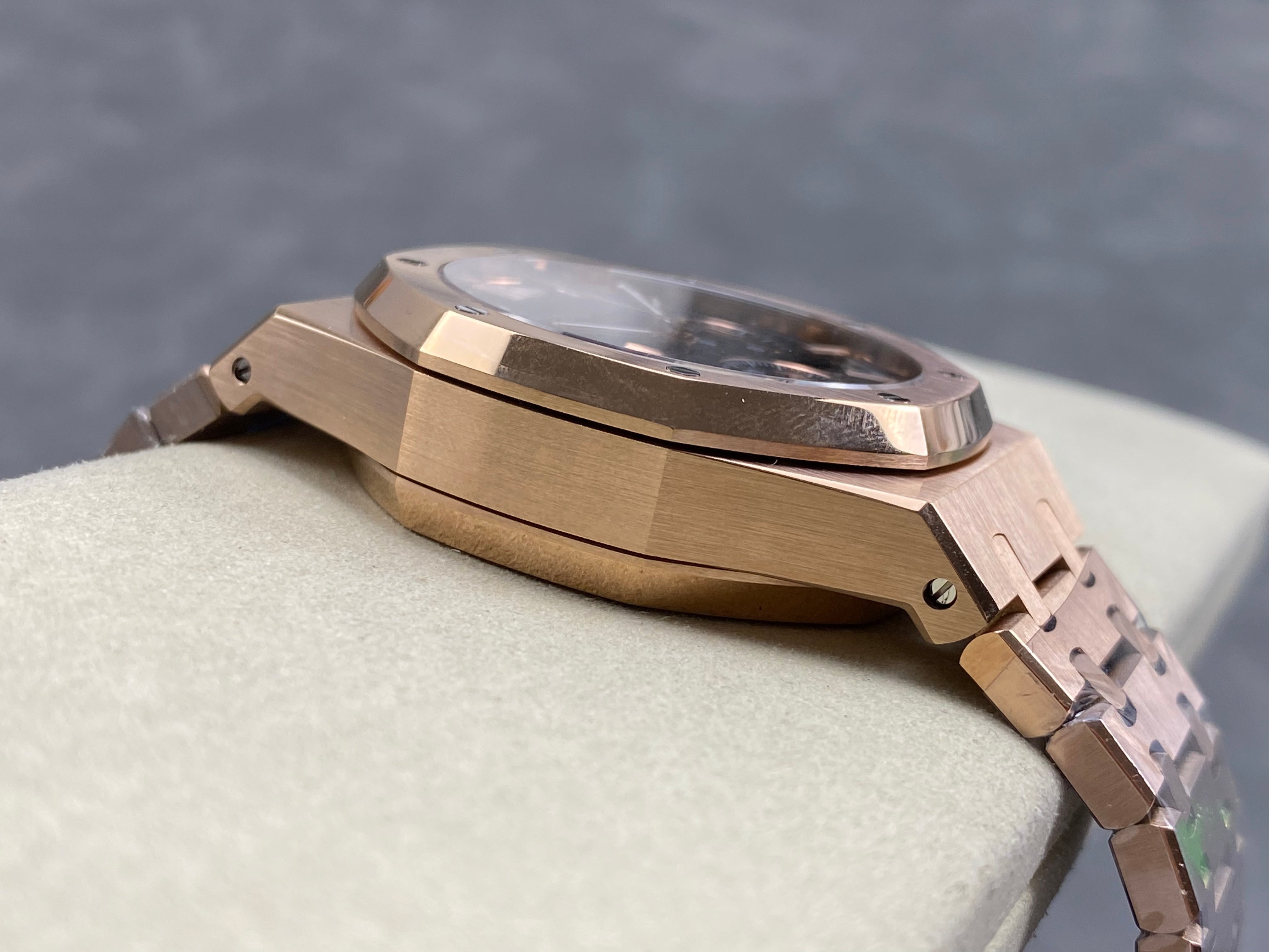 Audemars Piguet Royal Oak Chronograph Rose Gold Black Dial