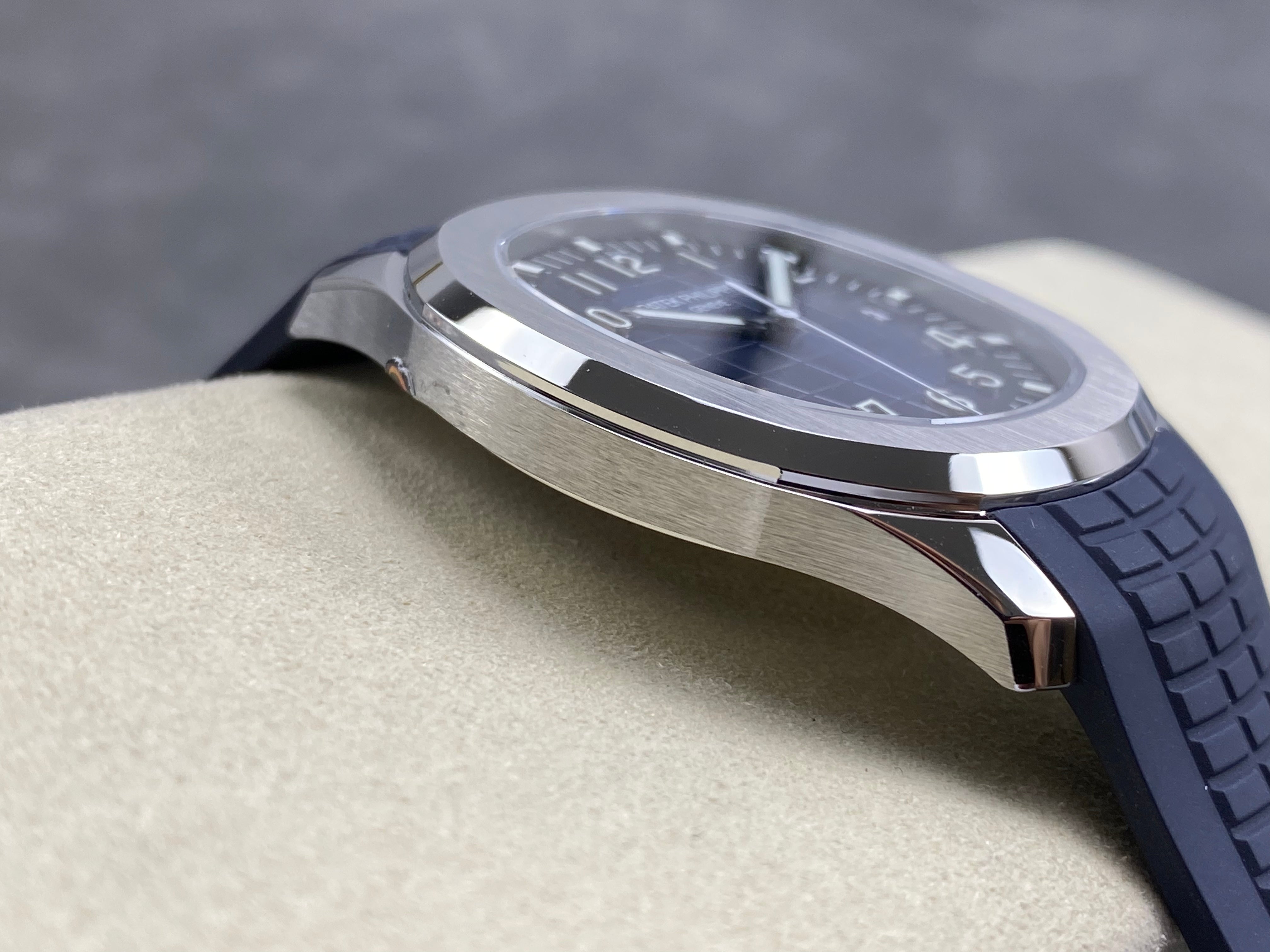 Patek Philippe Aquanaut 42mm Blue Dial Blue Rubber Strap