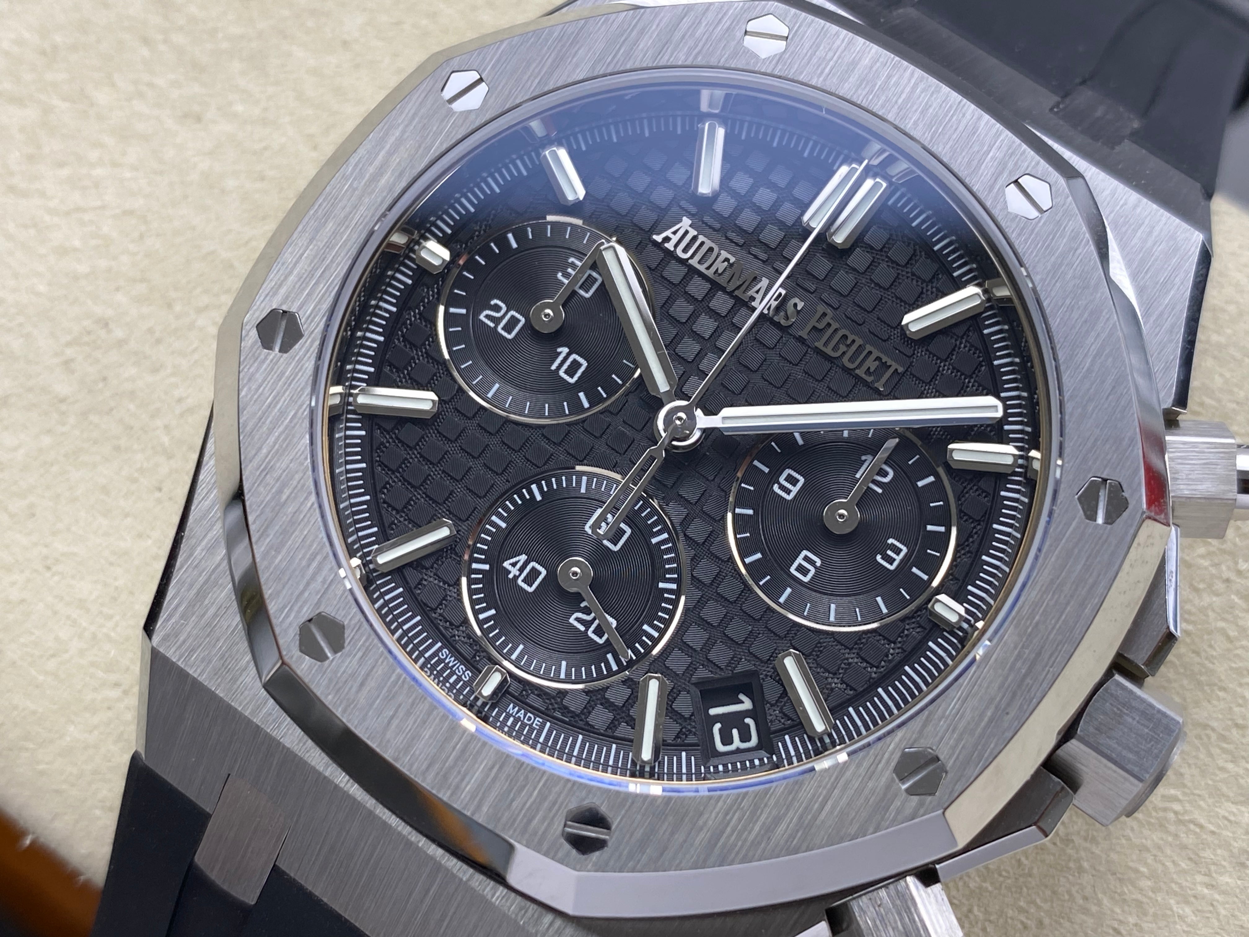 Audemars Piguet Royal Oak Chronograph 41mm Steel Case Black Dial