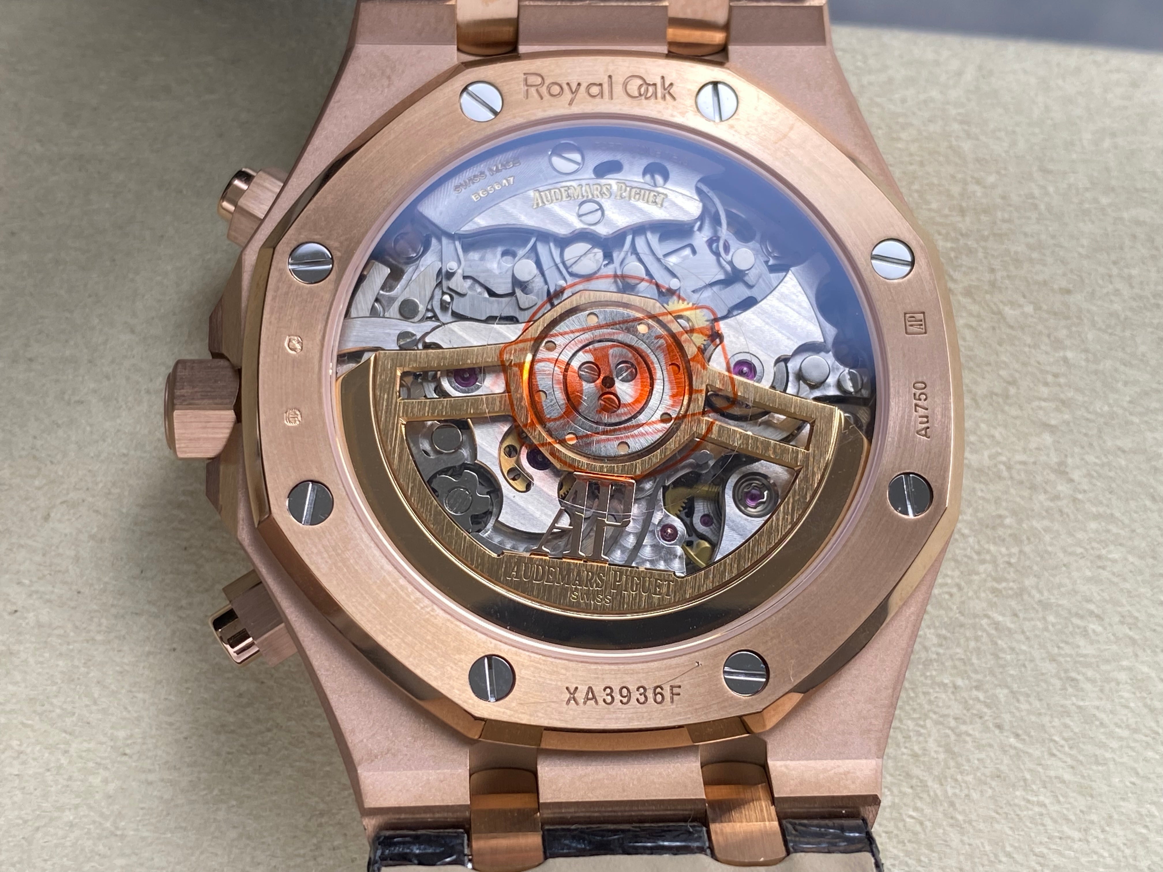 Audemars Piguet Royal Oak Chronograph 41mm Rose Gold Black Dial