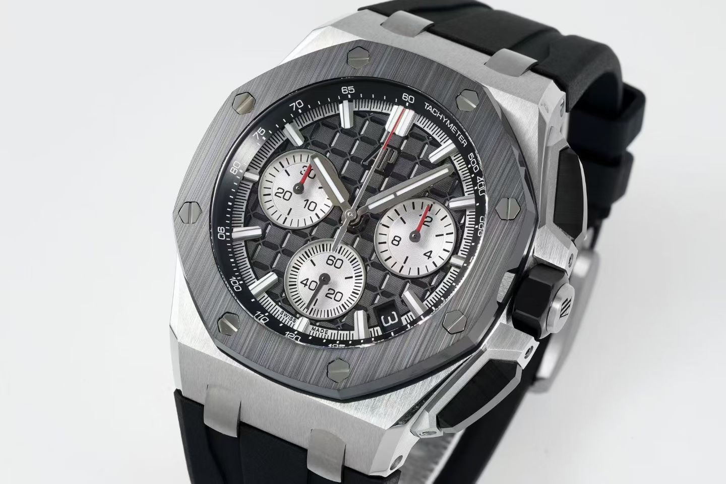 Audemars Piguet Royal Oak Chronograph 41mm Dark Grey Dial Rubber Strap