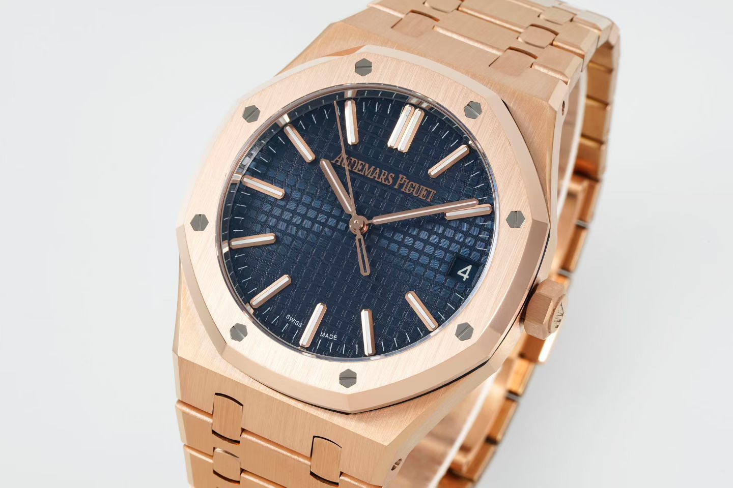 Audemars Piguet Royal Oak Selfwinding 41mm 15510 Rose Gold Dark Blue Dial