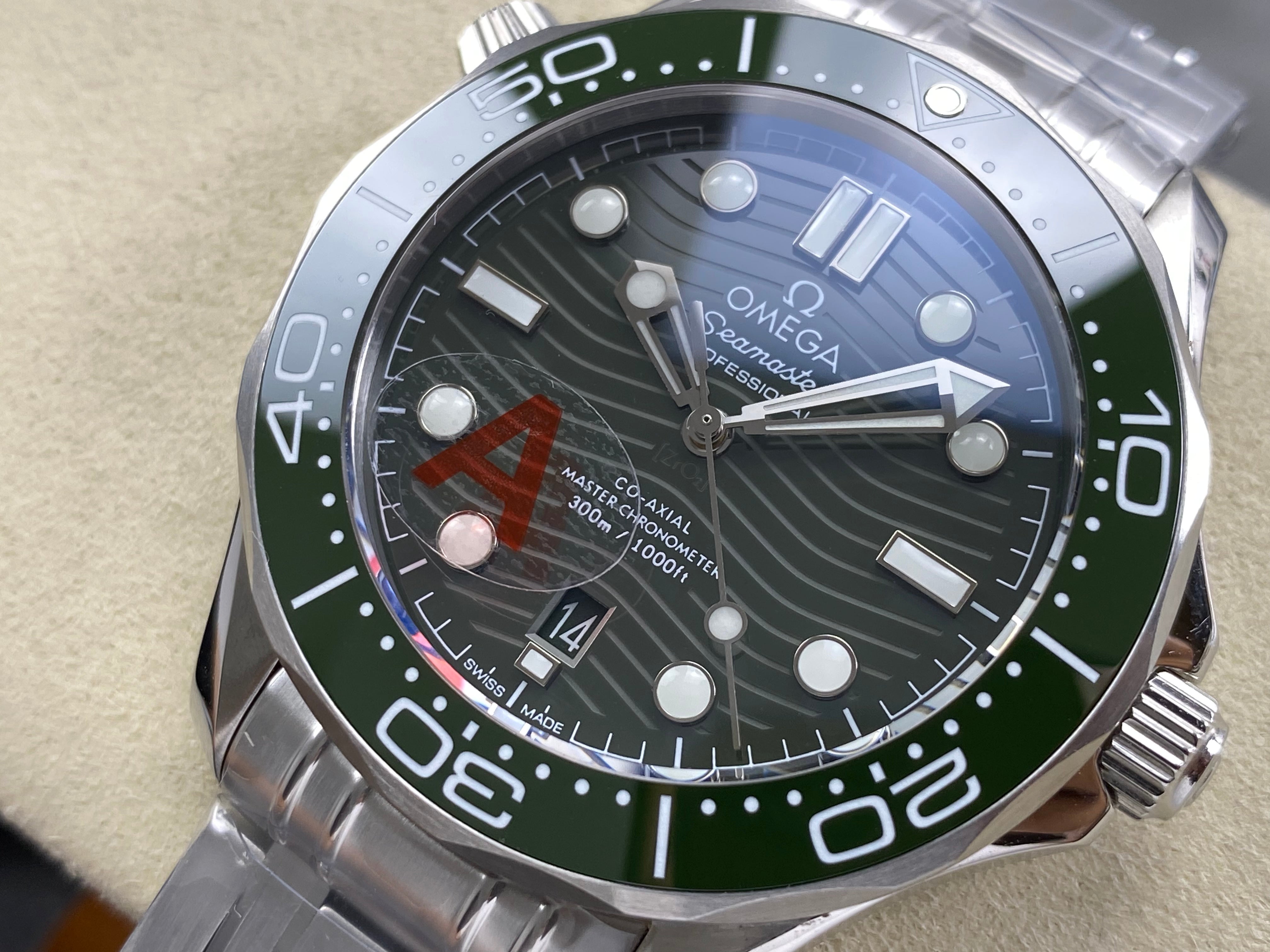Omega Seamaster Diver 300 M Green Dial Watch