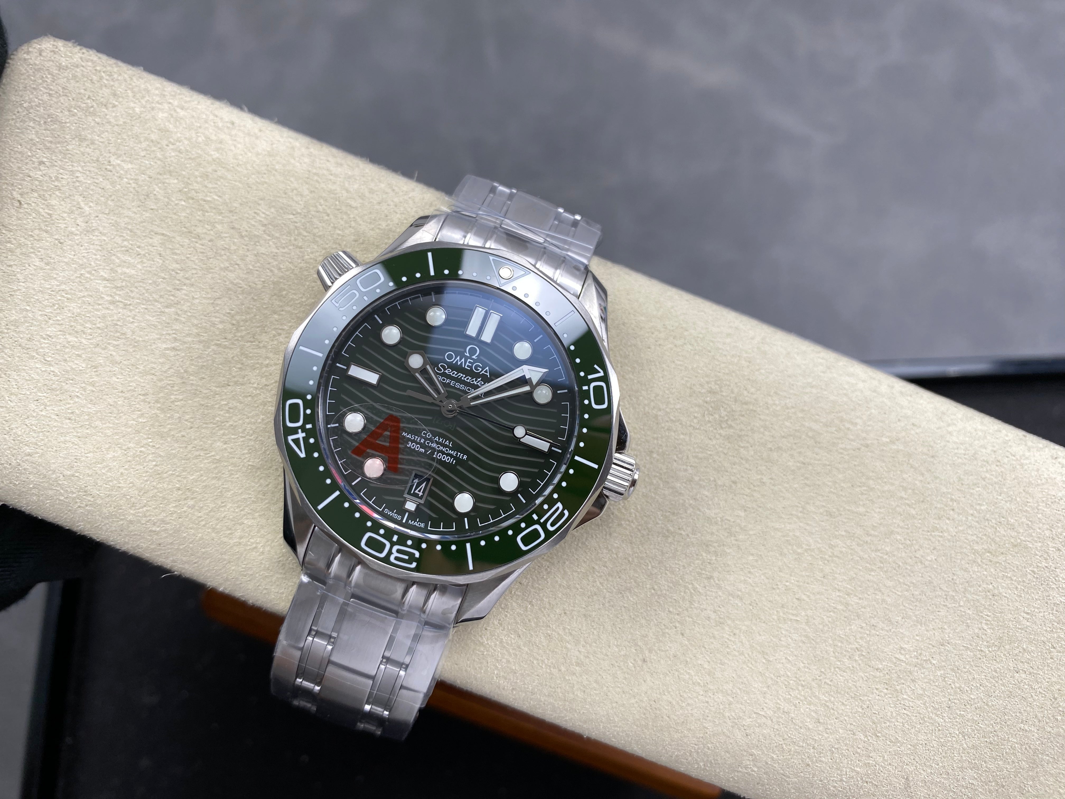 Omega Seamaster Diver 300 M Green Dial Watch