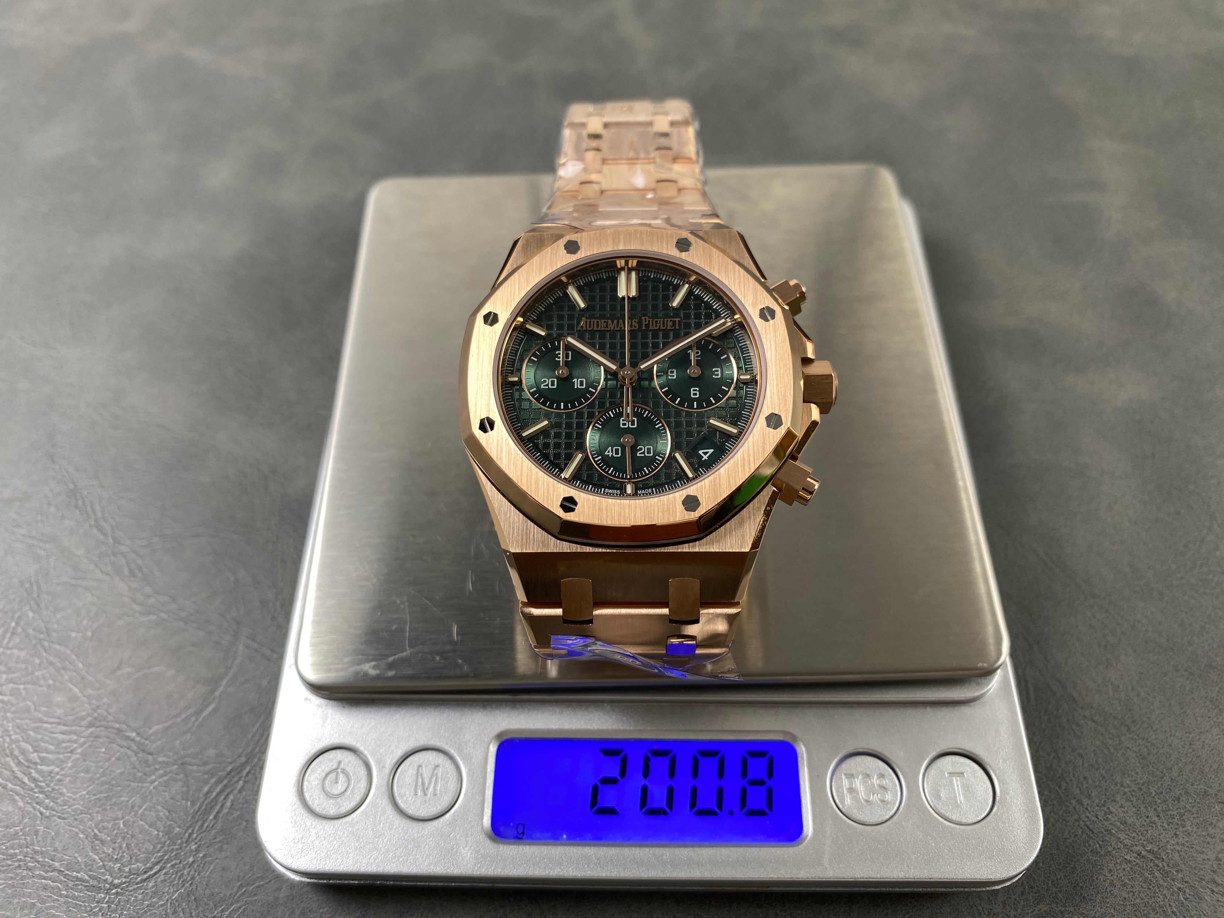 Audemars Piguet Royal Oak Chronograph 41mm Rose Gold Dark Green Dial