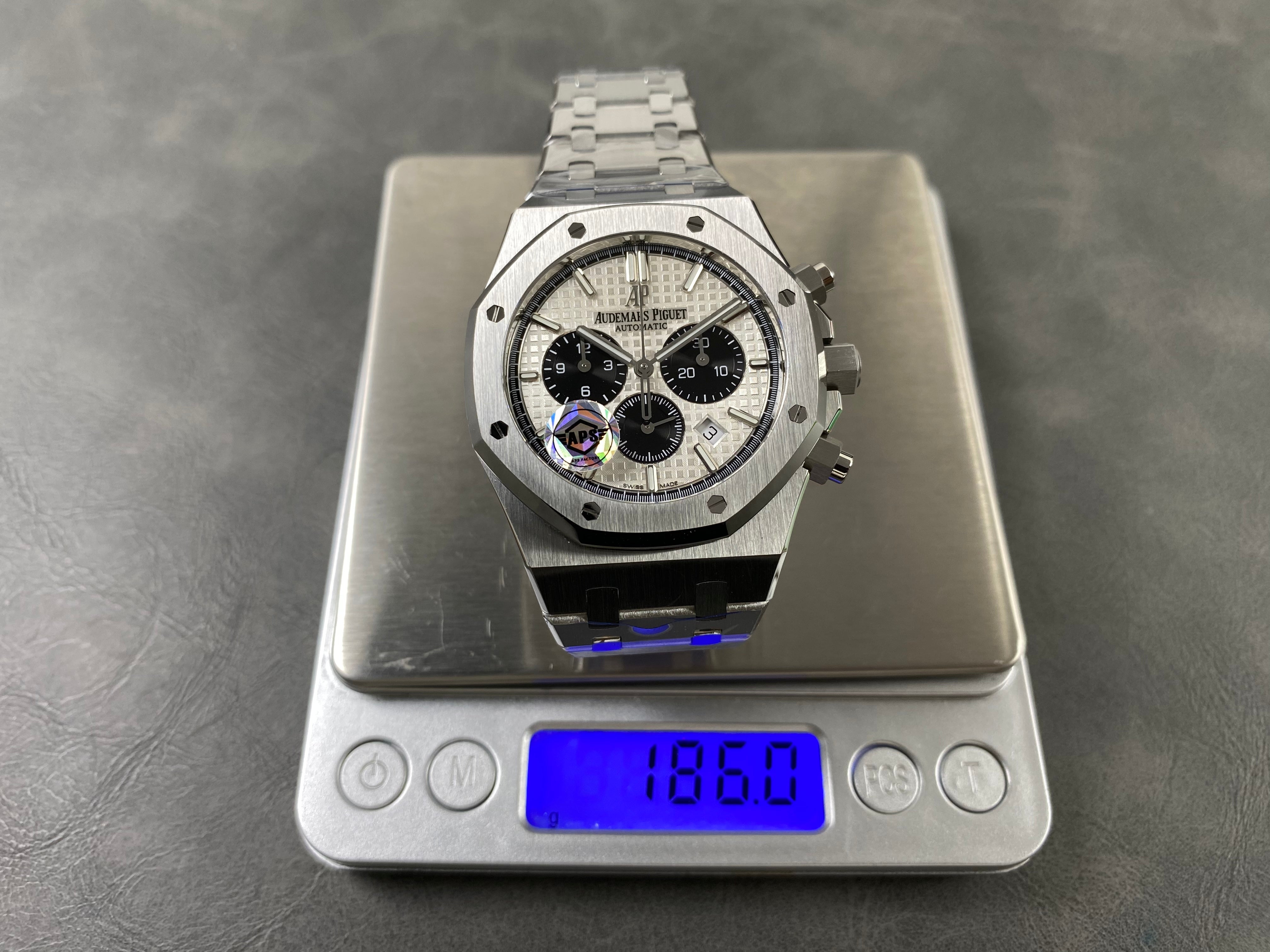 Audemars Piguet Royal Oak Chronograph 41mm Stainless Steel Black White Dial