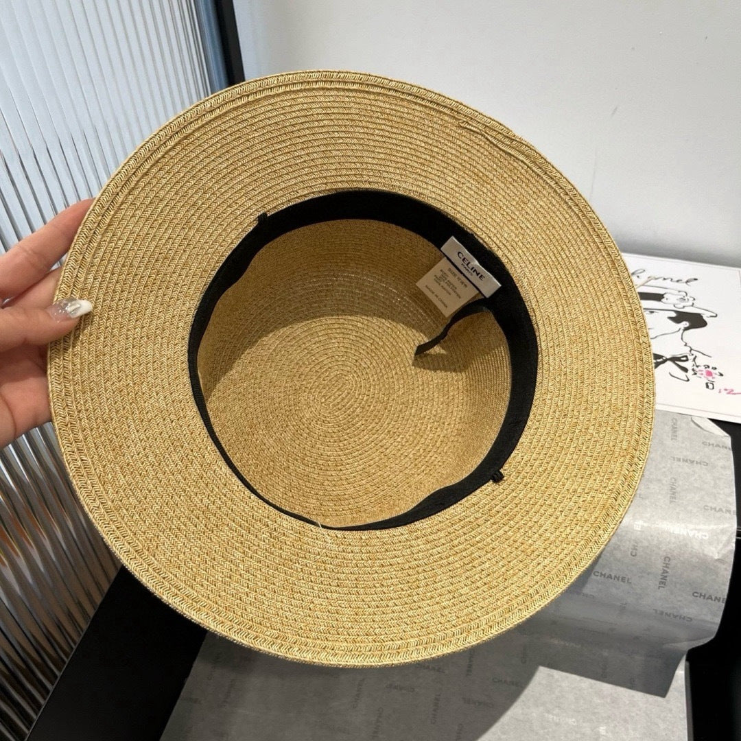 Celine Flat-top Straw Hat 175470