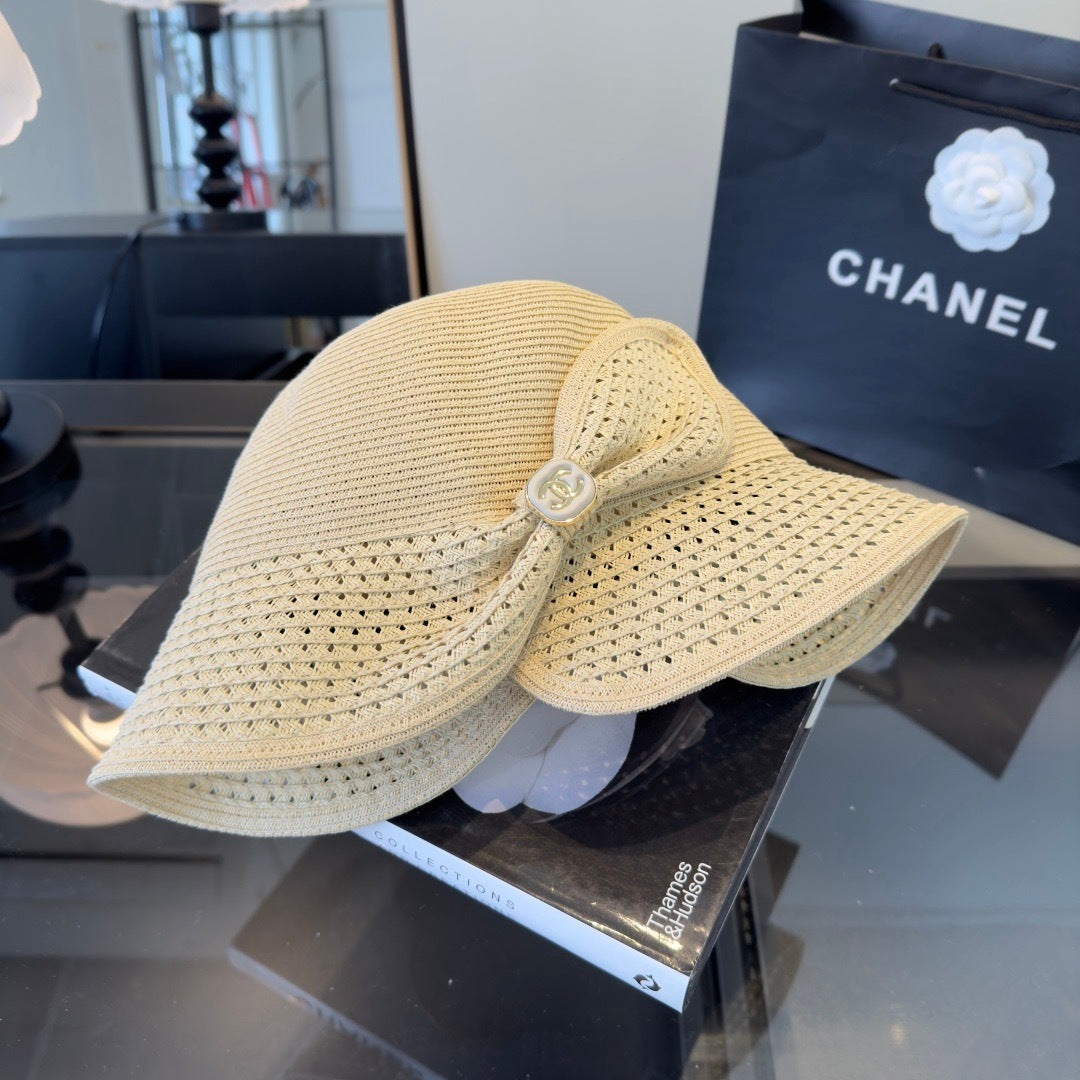 Chanel Bow Straw Hat 294985