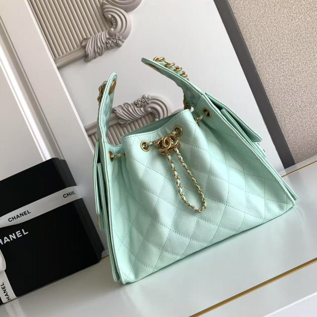 CC 25C Hobo Bag 30cm Grained Calfskin
