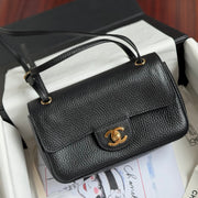 Chanel 2026 Mini Flap Bag 20cm Denim And Grained Calfskin