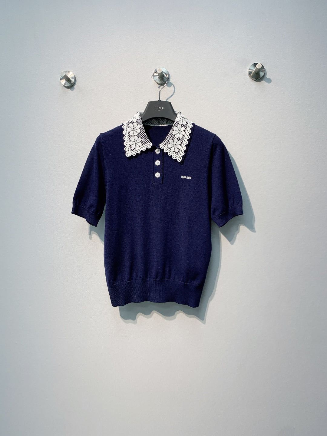 MiuMiu 2026 Polo Shirt Wool 371434
