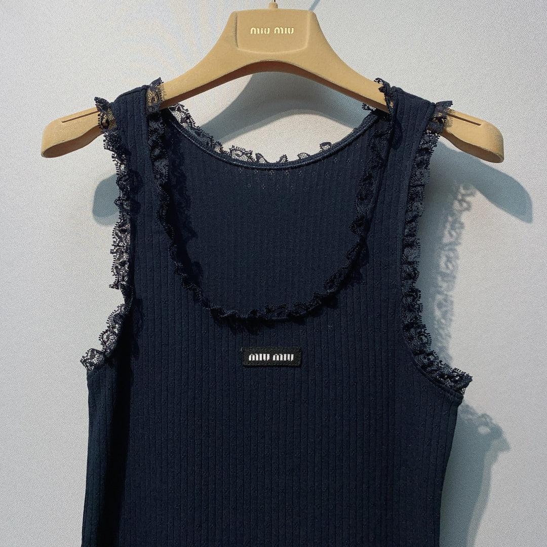 MiuMiu 2026 Set Navy Wool 392889