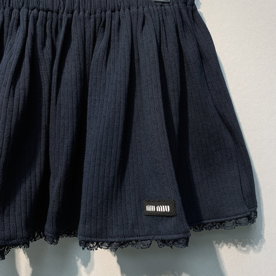 MiuMiu 2026 Set Navy Wool 392889