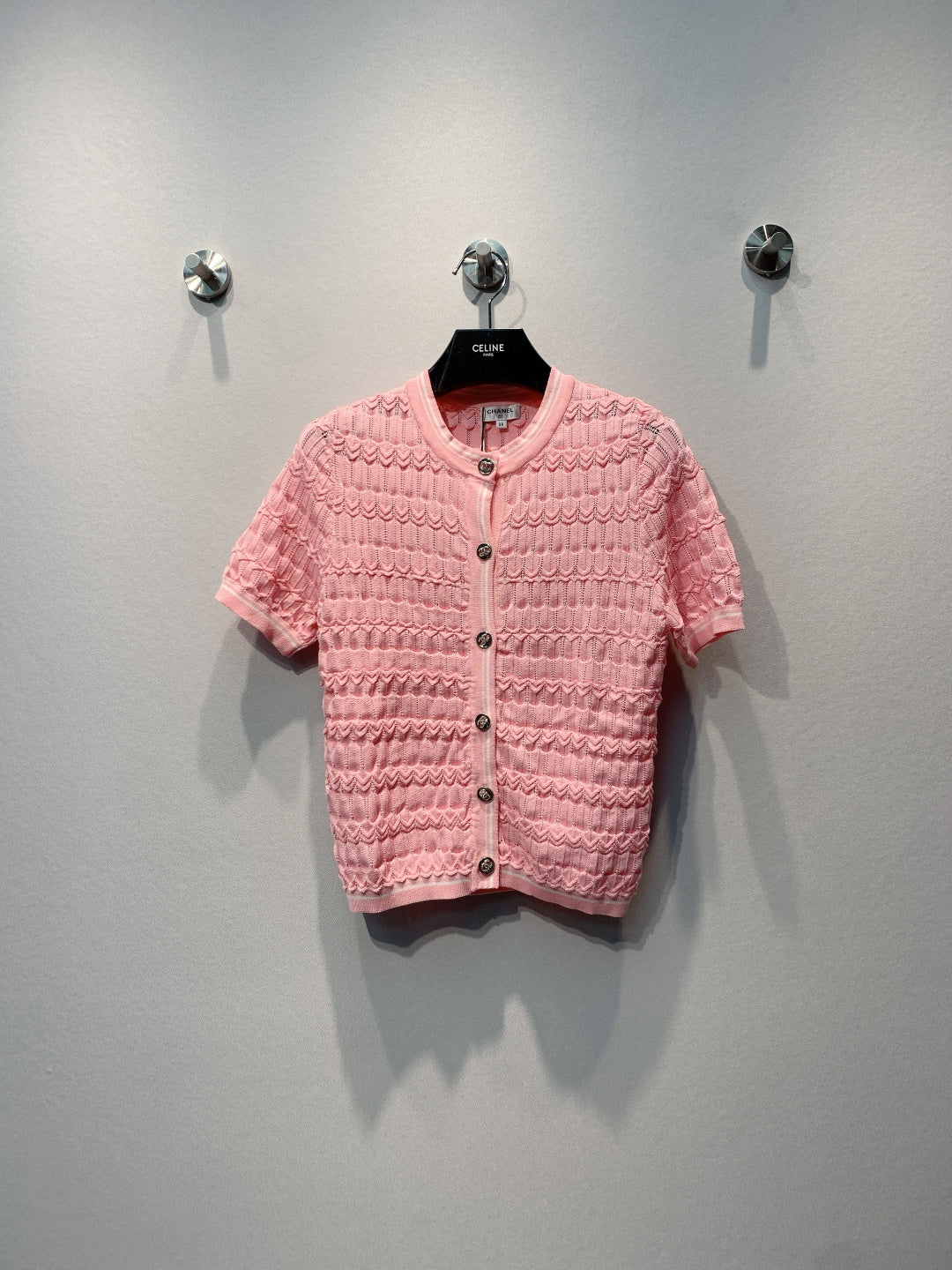 Chanel 2026 Openwork Knit Sweater Cardigan 402075
