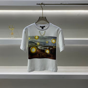 LV Round Neck T-shirt White Cotton